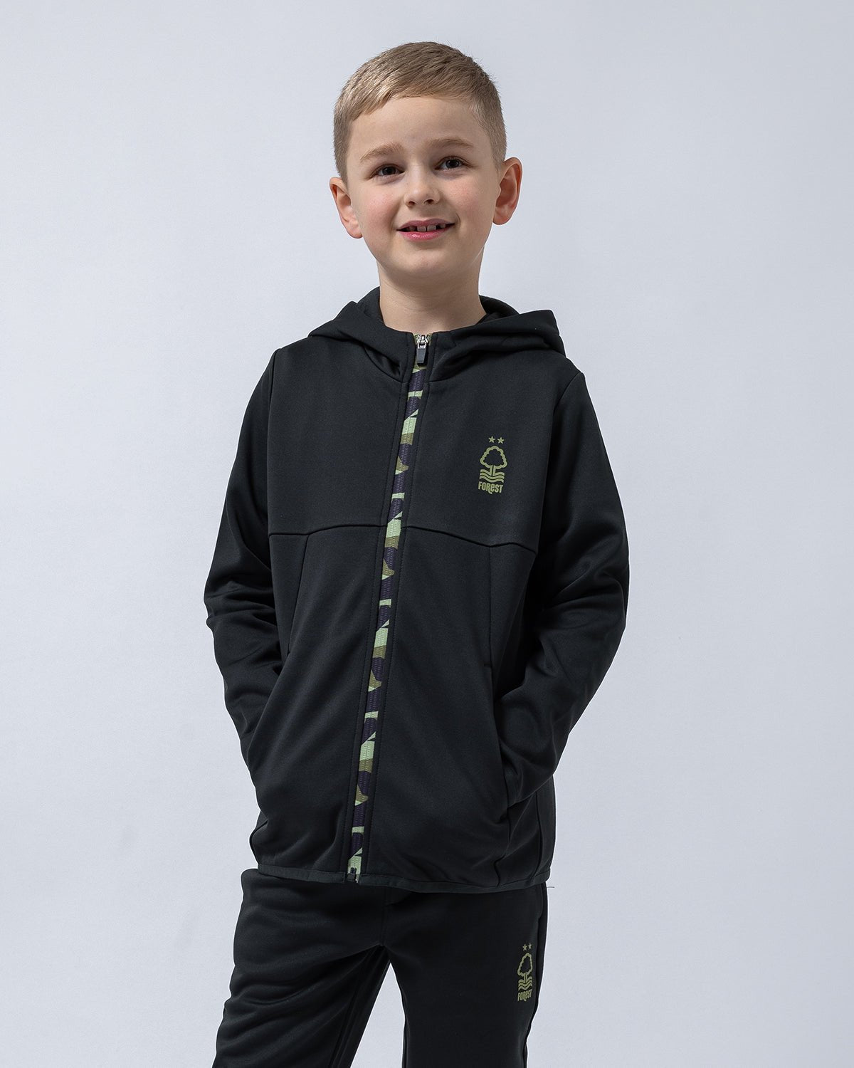 NFFC Junior Camo Zip Hoodie - Nottingham Forest FC