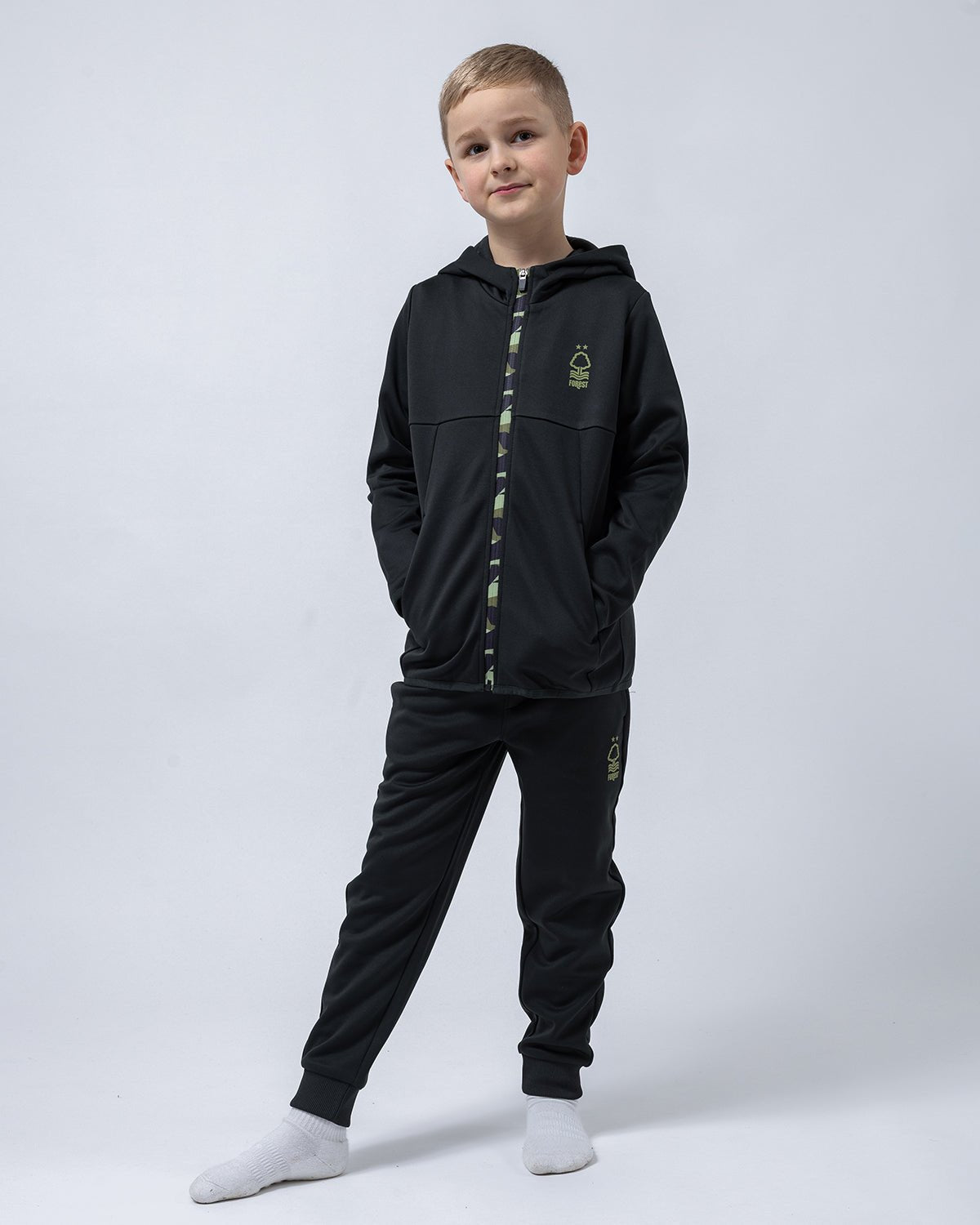 NFFC Junior Camo Zip Hoodie - Nottingham Forest FC