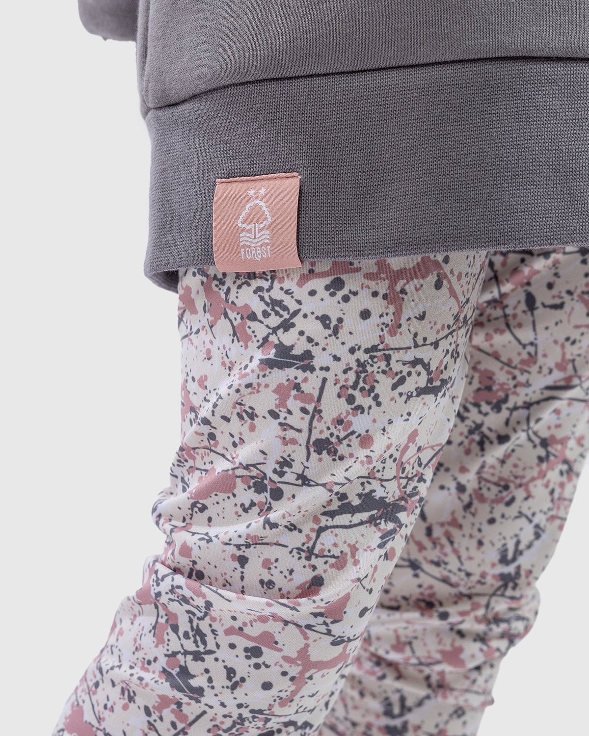 NFFC Junior Cream Splatter Print Leggings - Nottingham Forest FC
