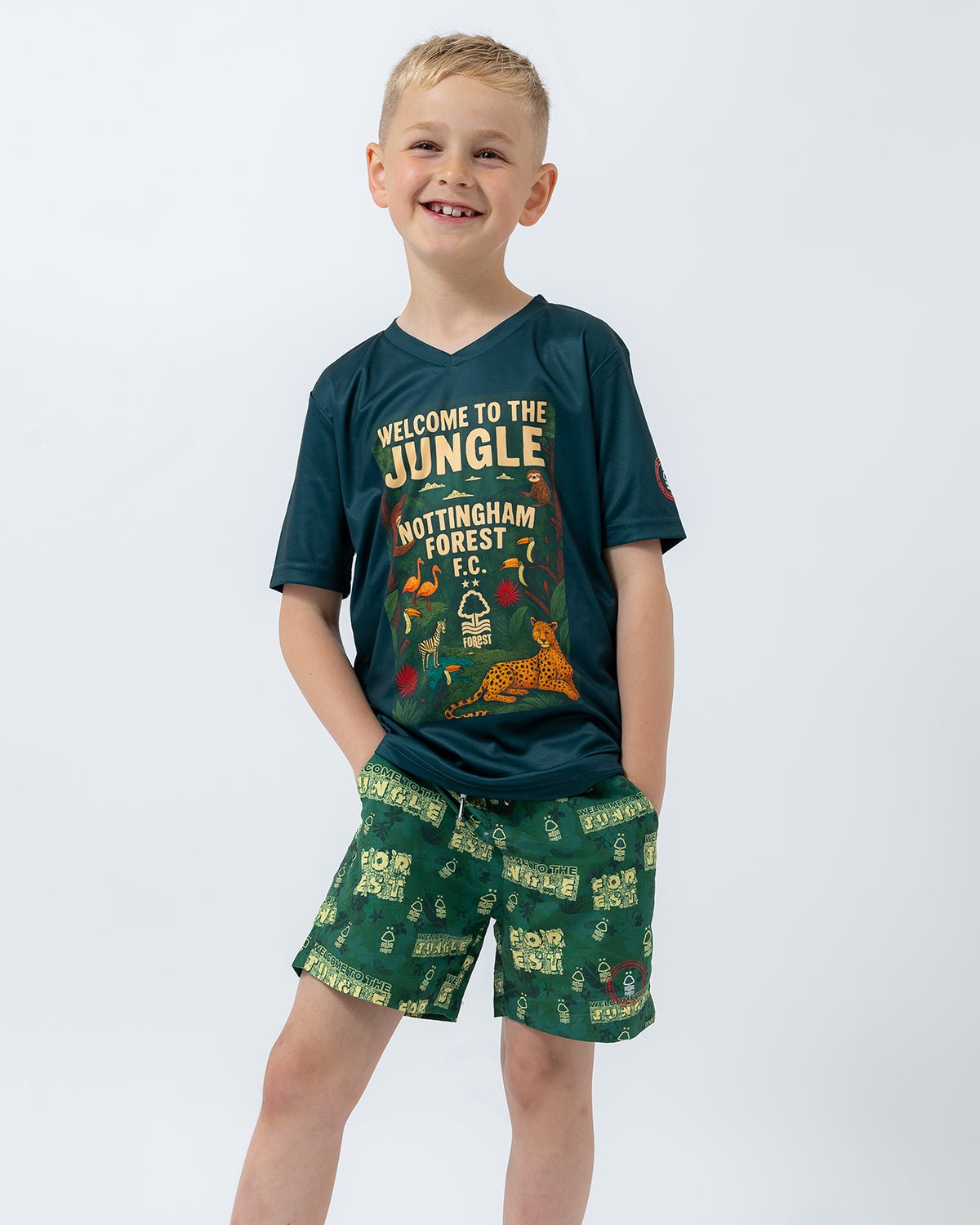 NFFC Junior Green Jungle T-Shirt - Nottingham Forest FC