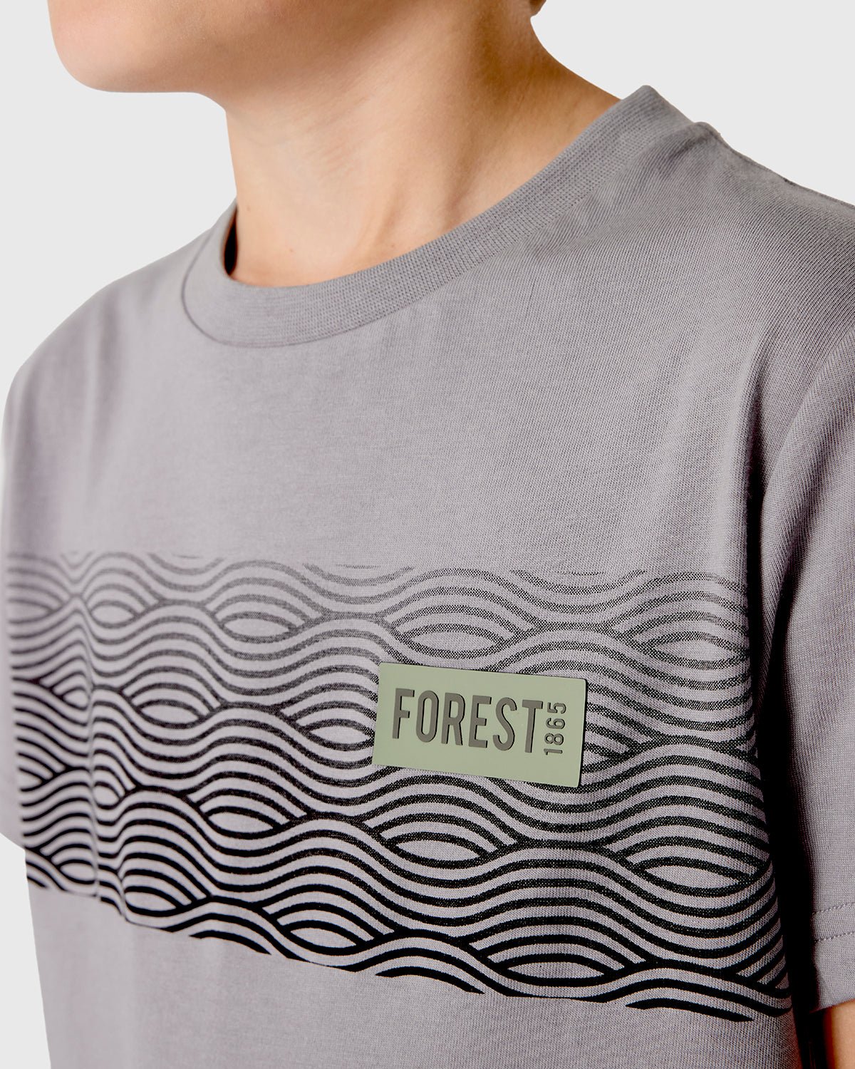 NFFC Junior Grey Trent Print T-Shirt - Nottingham Forest FC
