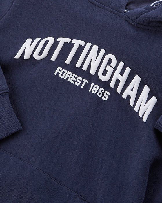 NFFC Junior Navy Collegiate Print Hoodie - Nottingham Forest FC