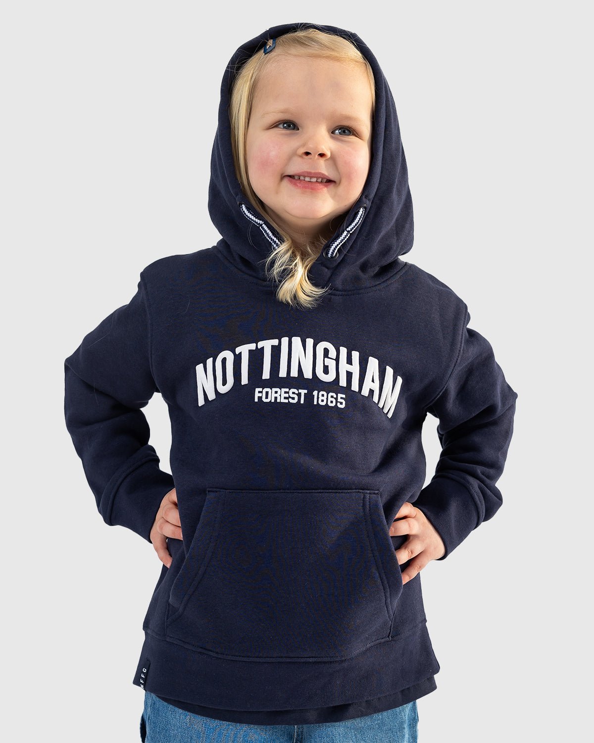 NFFC Junior Navy Collegiate Print Hoodie - Nottingham Forest FC