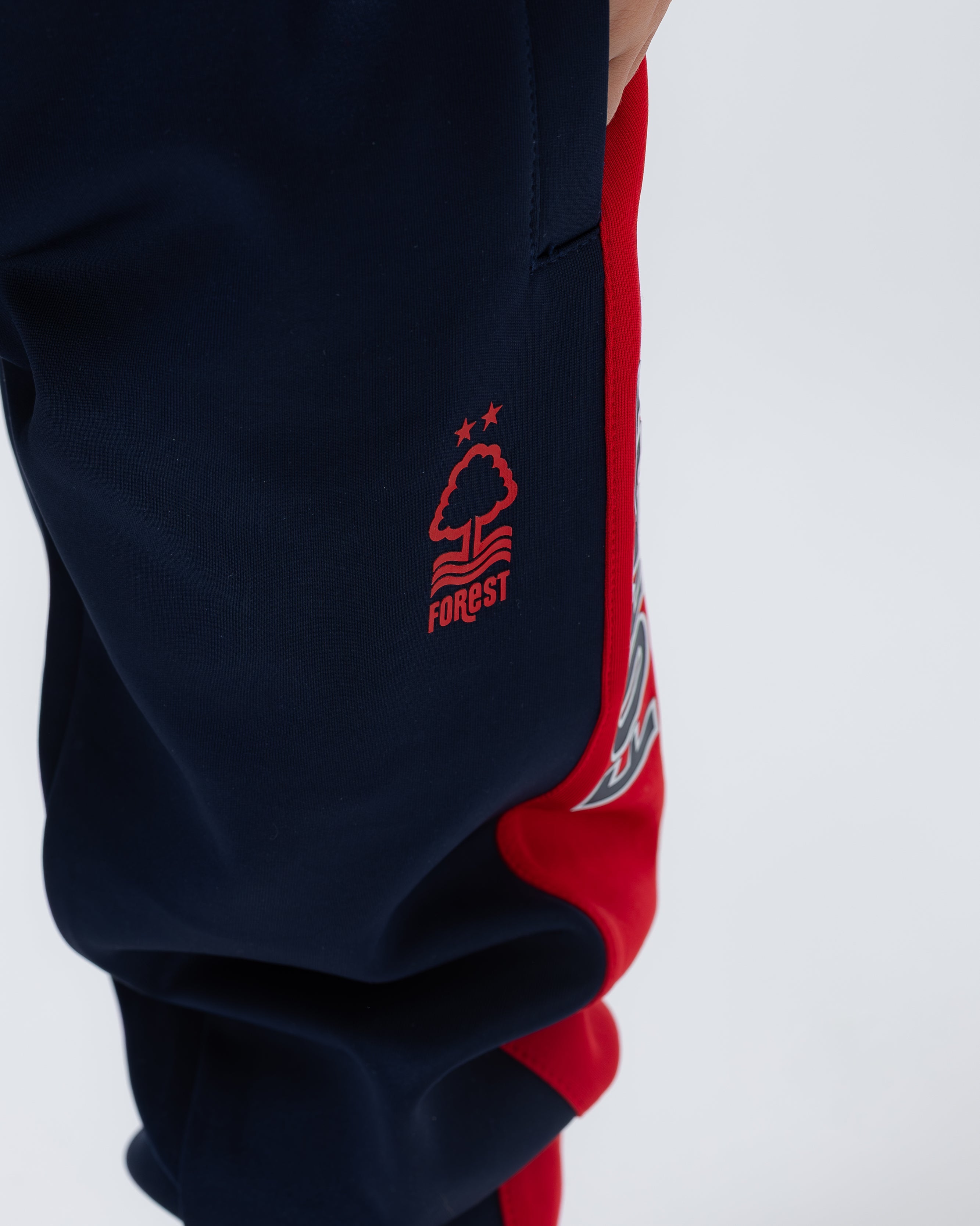 NFFC Junior Navy Panelled Tracksuit Bottoms - Nottingham Forest FC