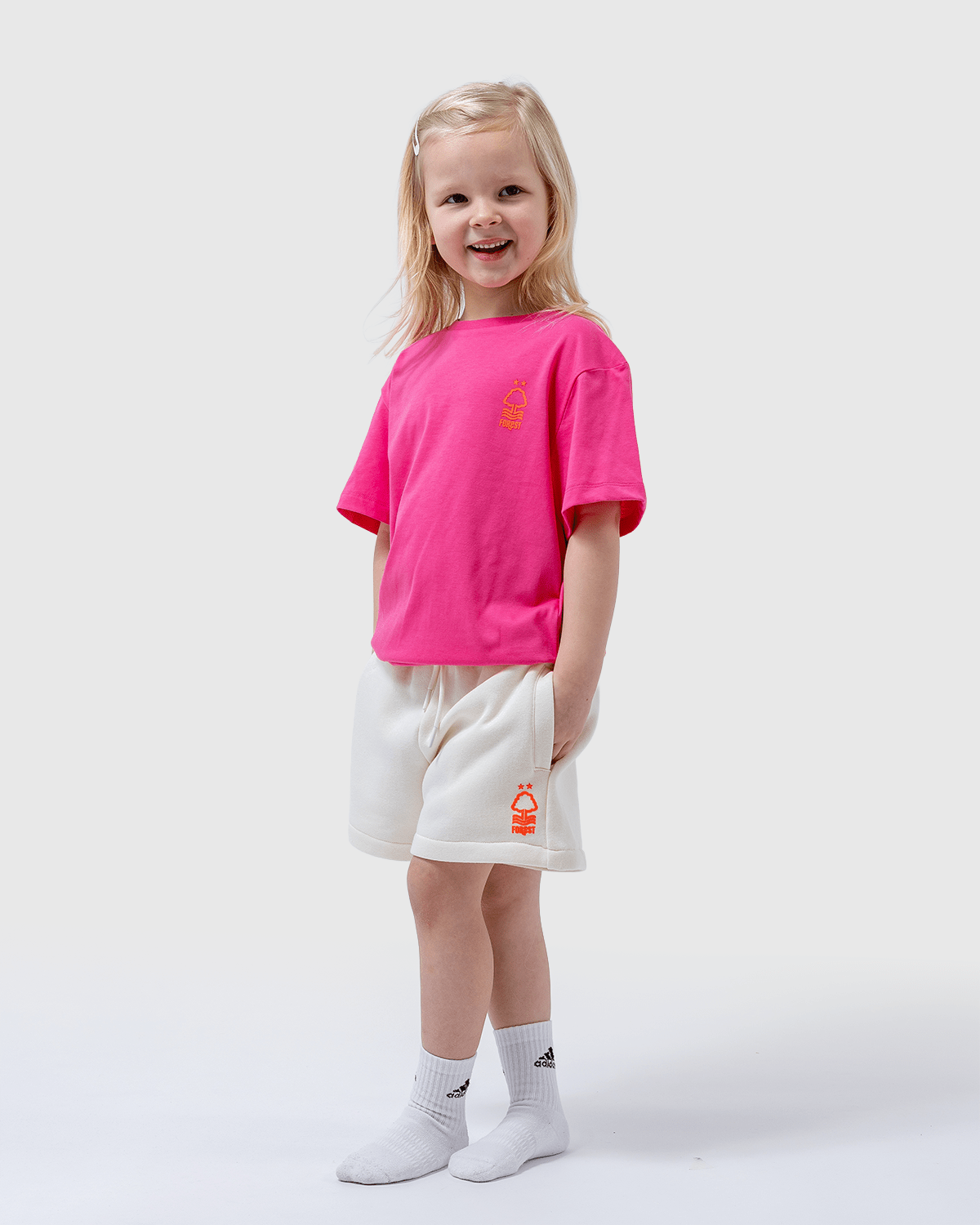 NFFC Junior Pink Star Print T-Shirt - Nottingham Forest FC