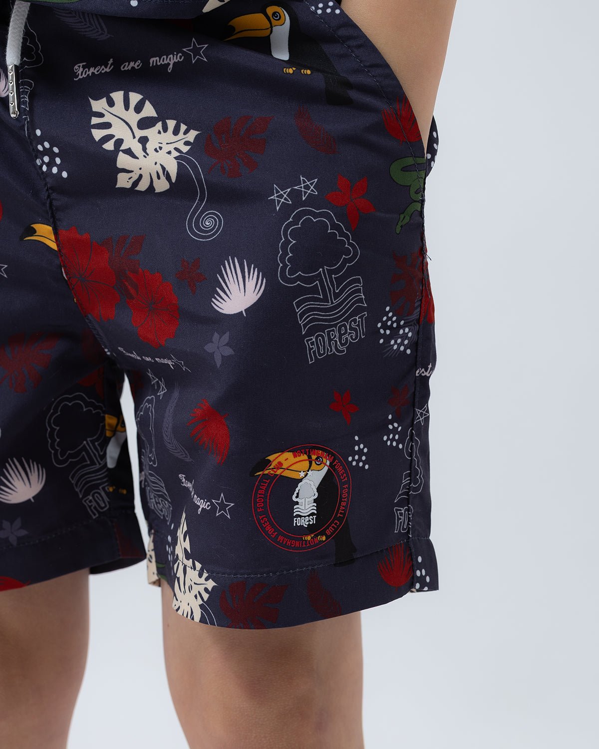 NFFC Junior Purple Jungle Swim Shorts - Nottingham Forest FC