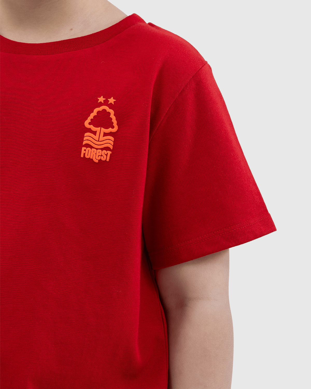 NFFC Junior Red Back Puff Print T-Shirt - Nottingham Forest FC