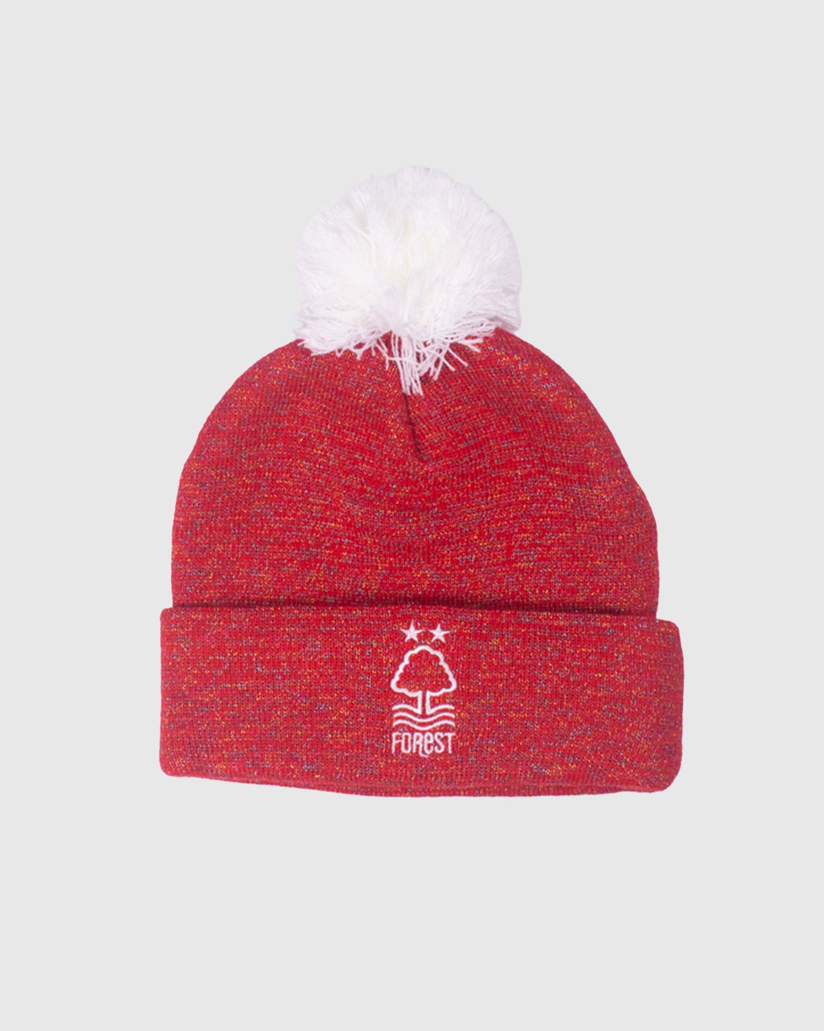 NFFC Junior Red Glitter Bobble Hat - Nottingham Forest FC