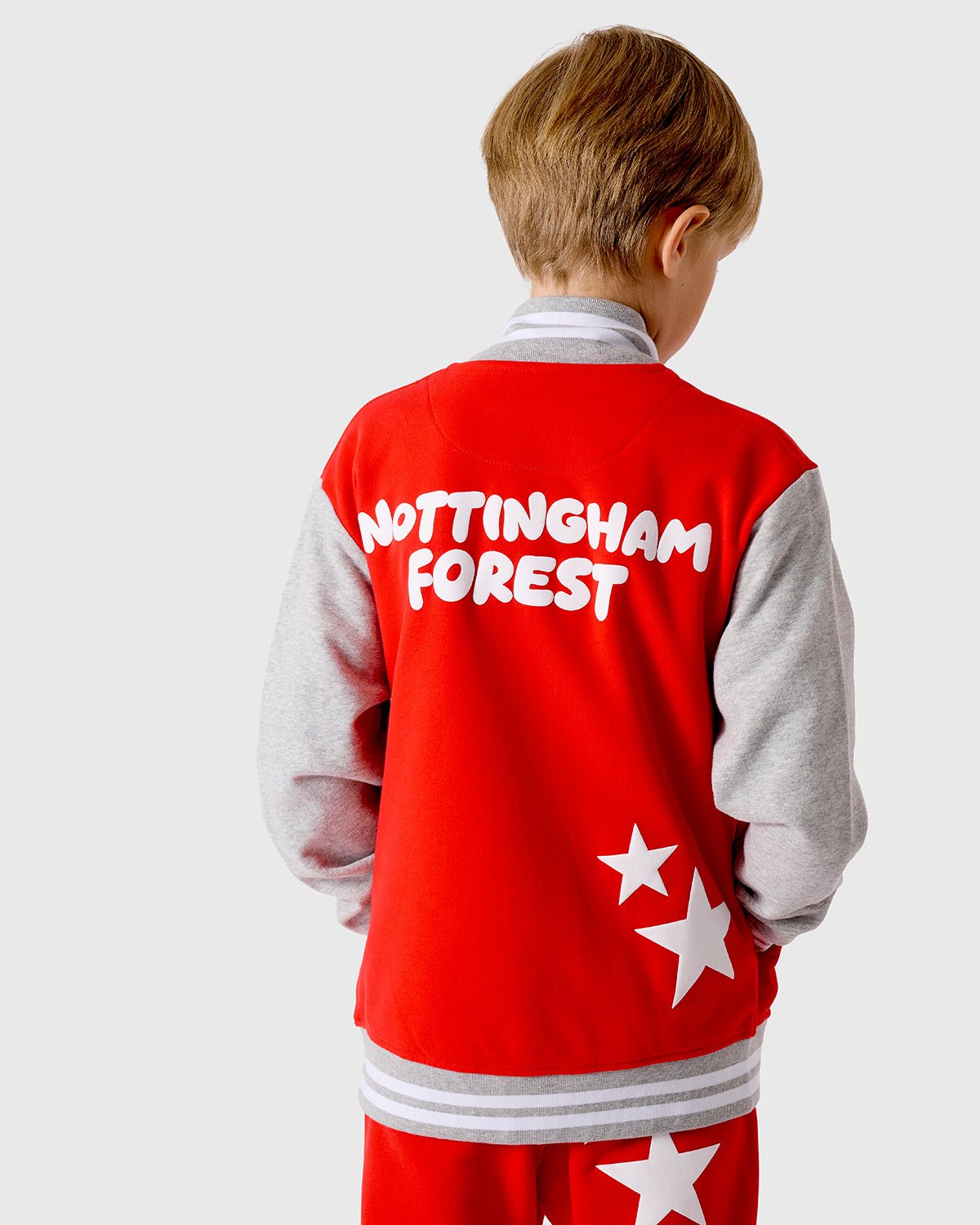 NFFC Junior Red Varsity Jacket - Nottingham Forest FC