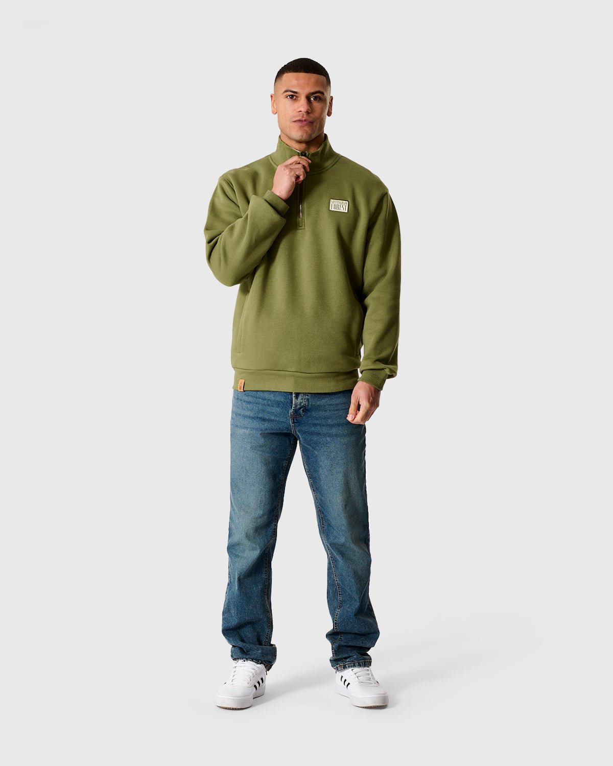 NFFC Khaki Classic 1/4 Zip Top - Nottingham Forest FC