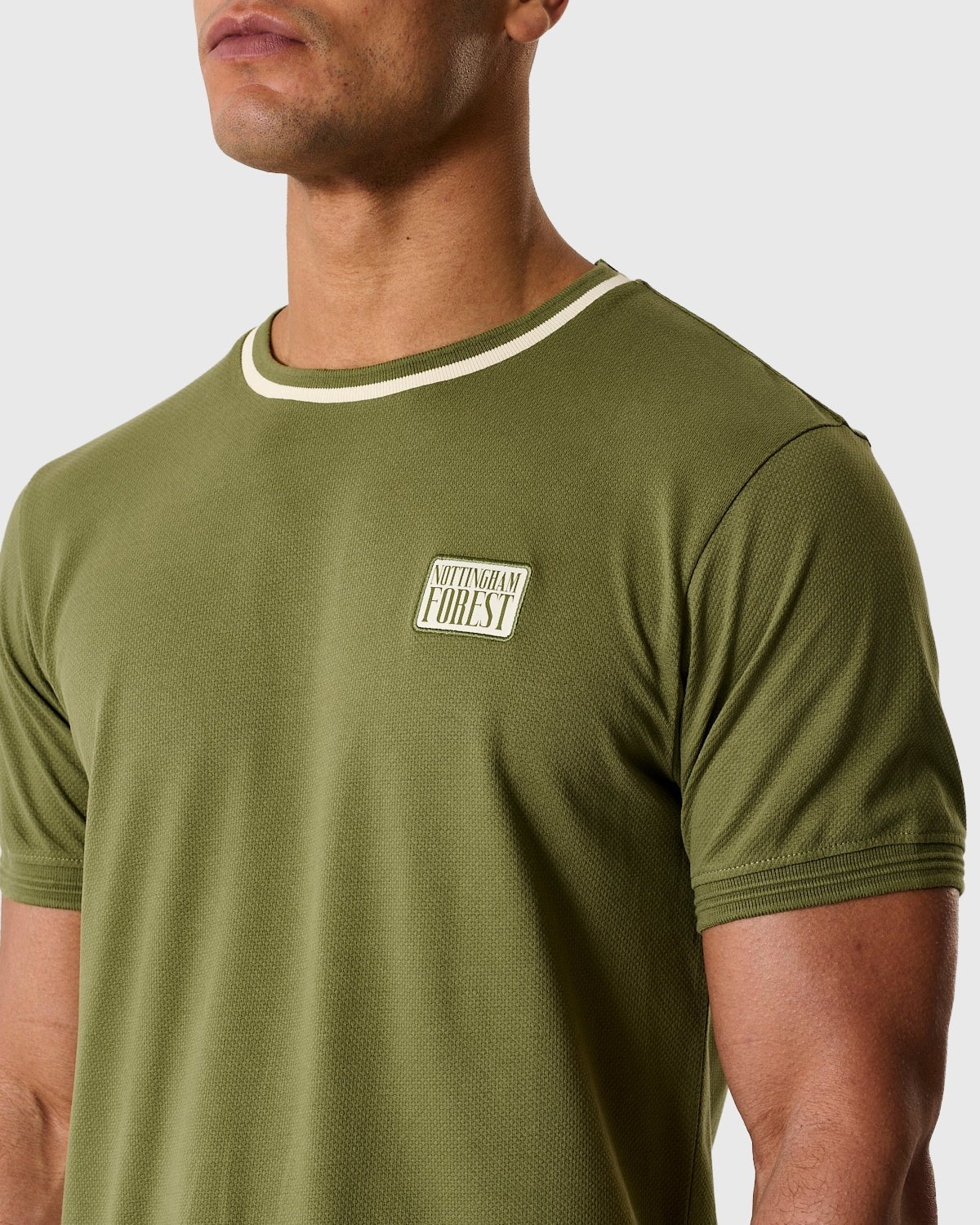 NFFC Khaki Classic Bubble Knit T-Shirt - Nottingham Forest FC