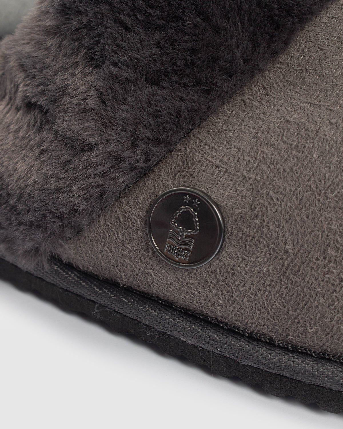 NFFC Men's Charcoal Mule Slippers - Nottingham Forest FC