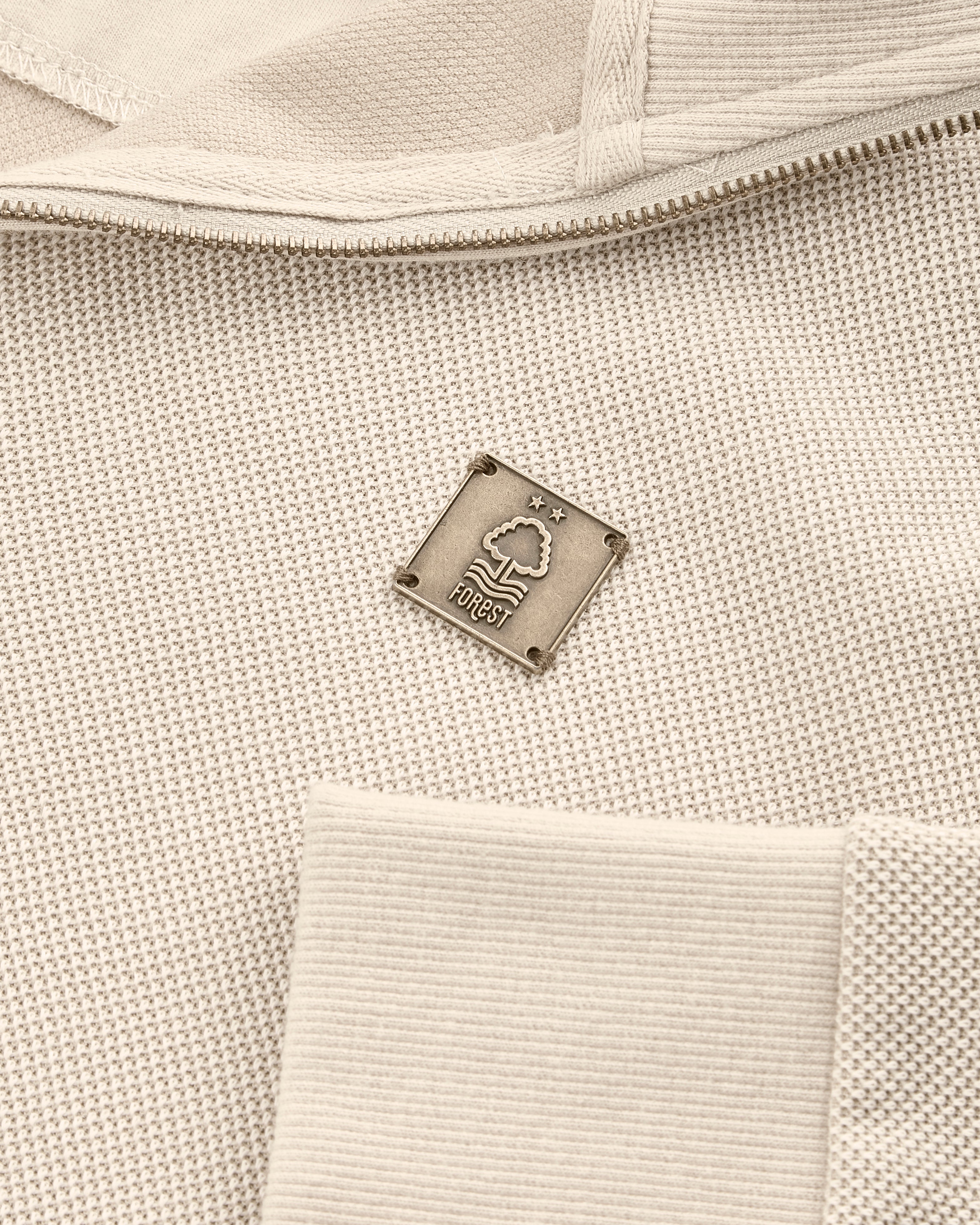 NFFC Natural Weave 1/4 Zip - Nottingham Forest FC