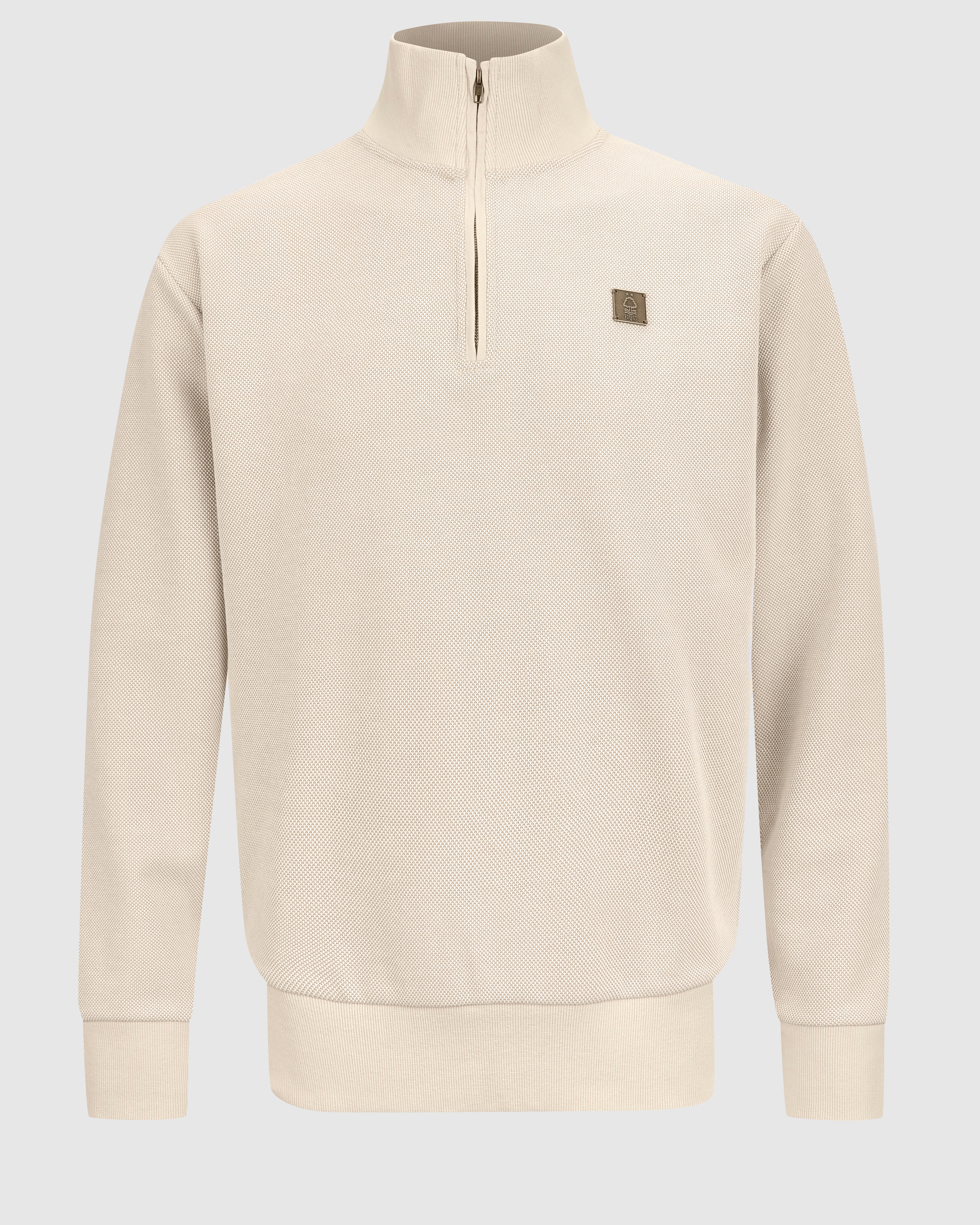 NFFC Natural Weave 1/4 Zip - Nottingham Forest FC