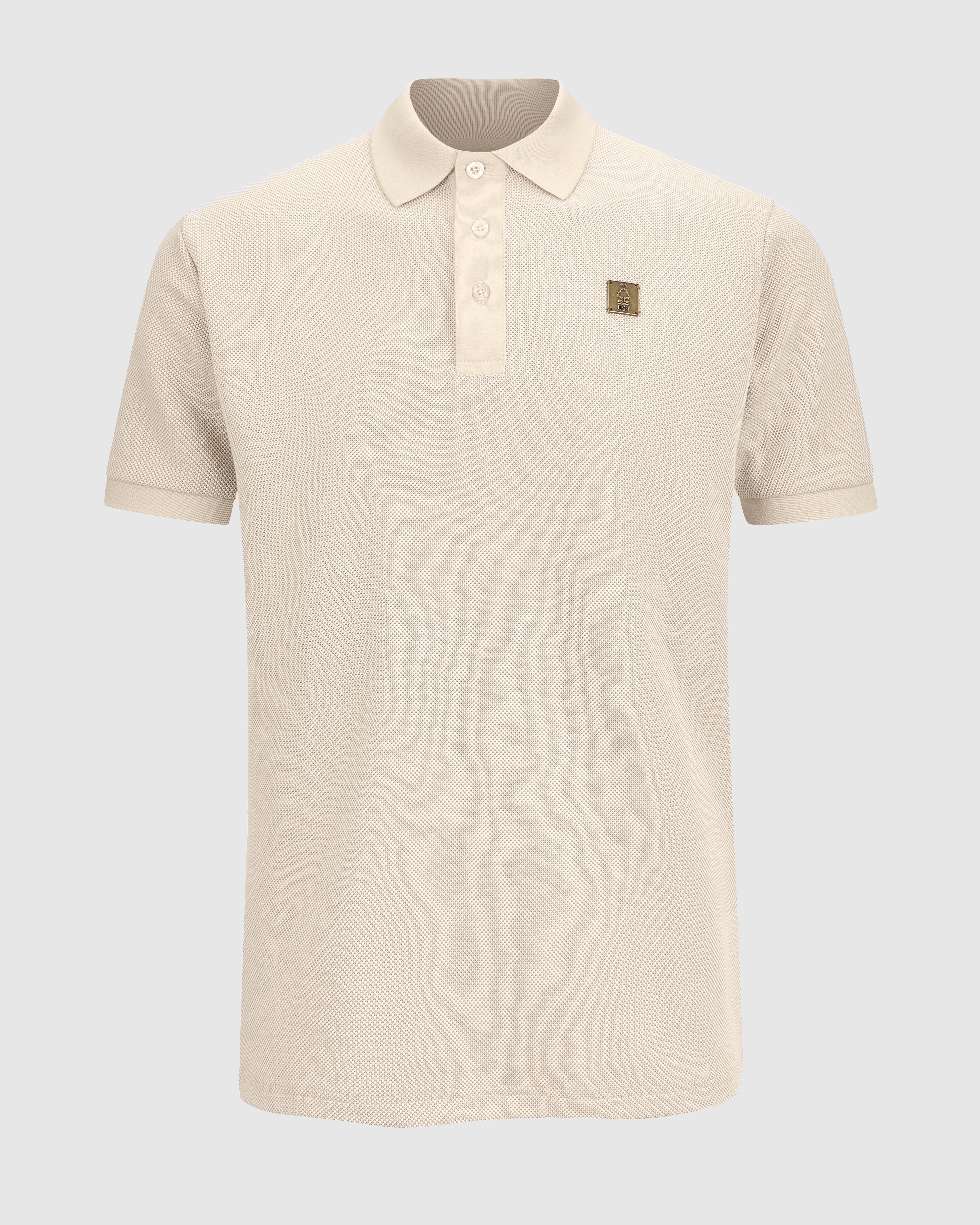 NFFC Natural Weave Polo - Nottingham Forest FC