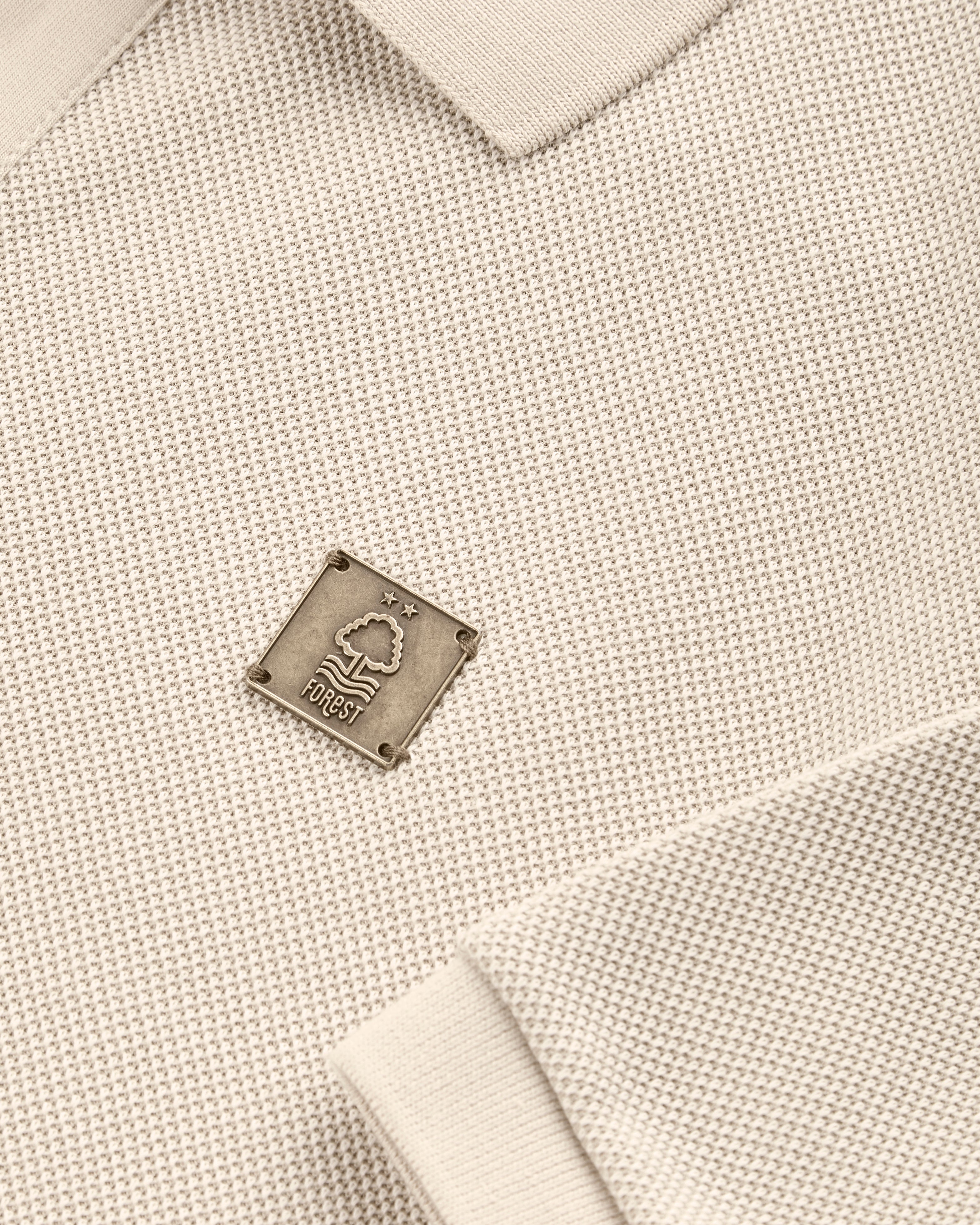 NFFC Natural Weave Polo - Nottingham Forest FC