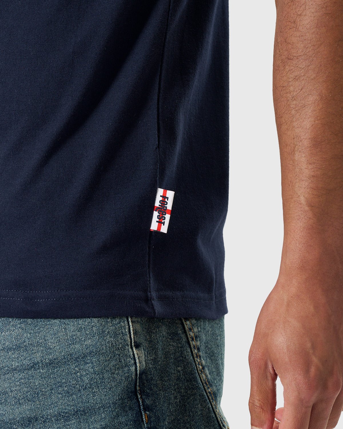NFFC Navy Club & Country Tipped T-Shirt - Nottingham Forest FC