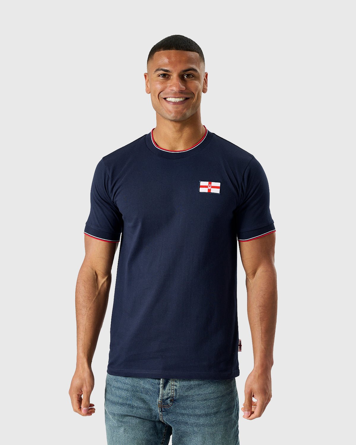 NFFC Navy Club & Country Tipped T-Shirt - Nottingham Forest FC