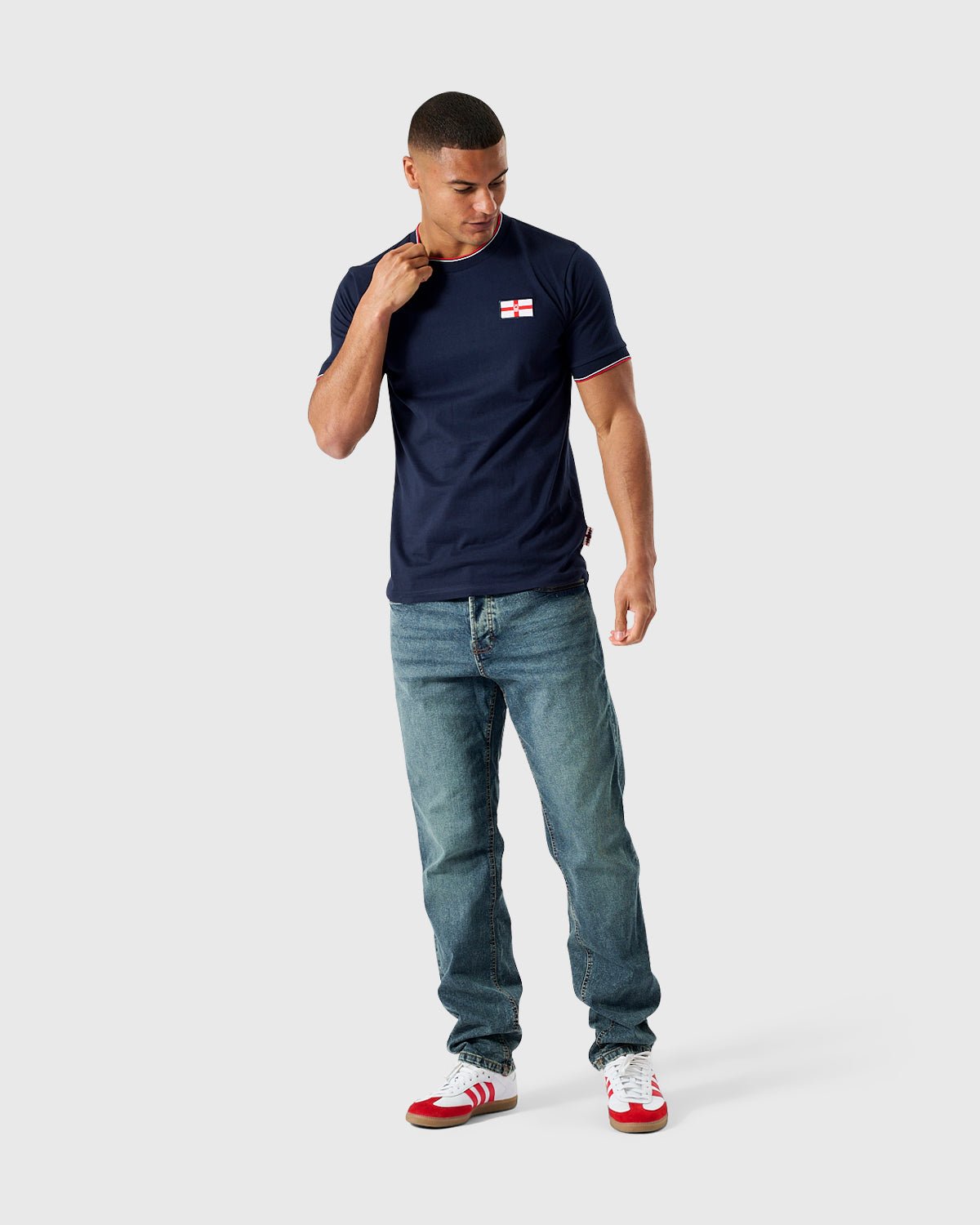 NFFC Navy Club & Country Tipped T-Shirt - Nottingham Forest FC