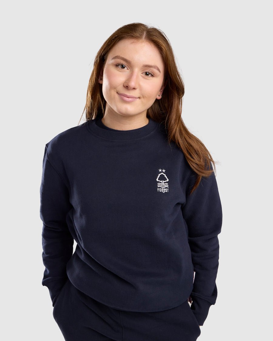 NFFC Navy Essential Crew Neck Sweatshirt - Nottingham Forest FC