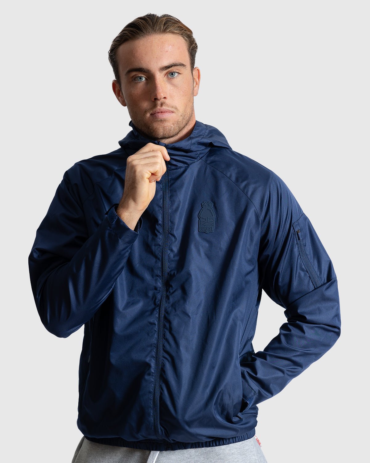 NFFC Navy Essential Shower Jacket - Nottingham Forest FC