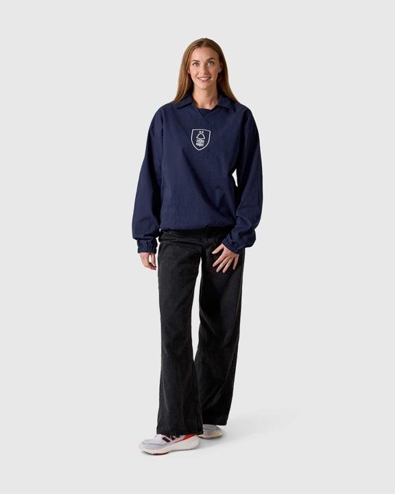 NFFC Navy Retro Shield Drill Top - Nottingham Forest FC