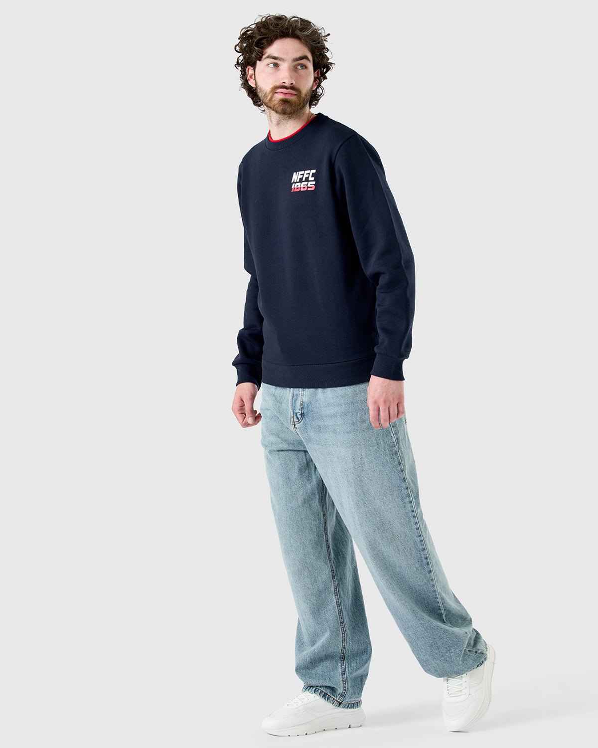 NFFC Navy Sports Casual 1865 Crewneck Sweatshirt - Nottingham Forest FC