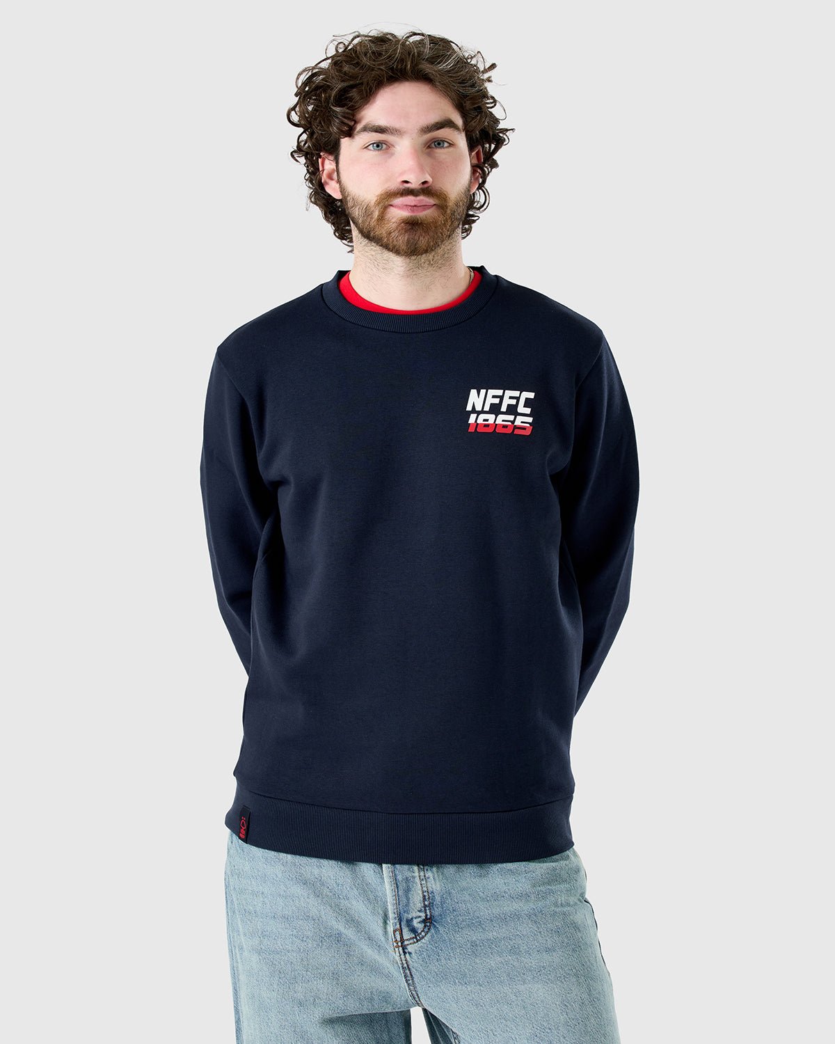 NFFC Navy Sports Casual 1865 Crewneck Sweatshirt - Nottingham Forest FC