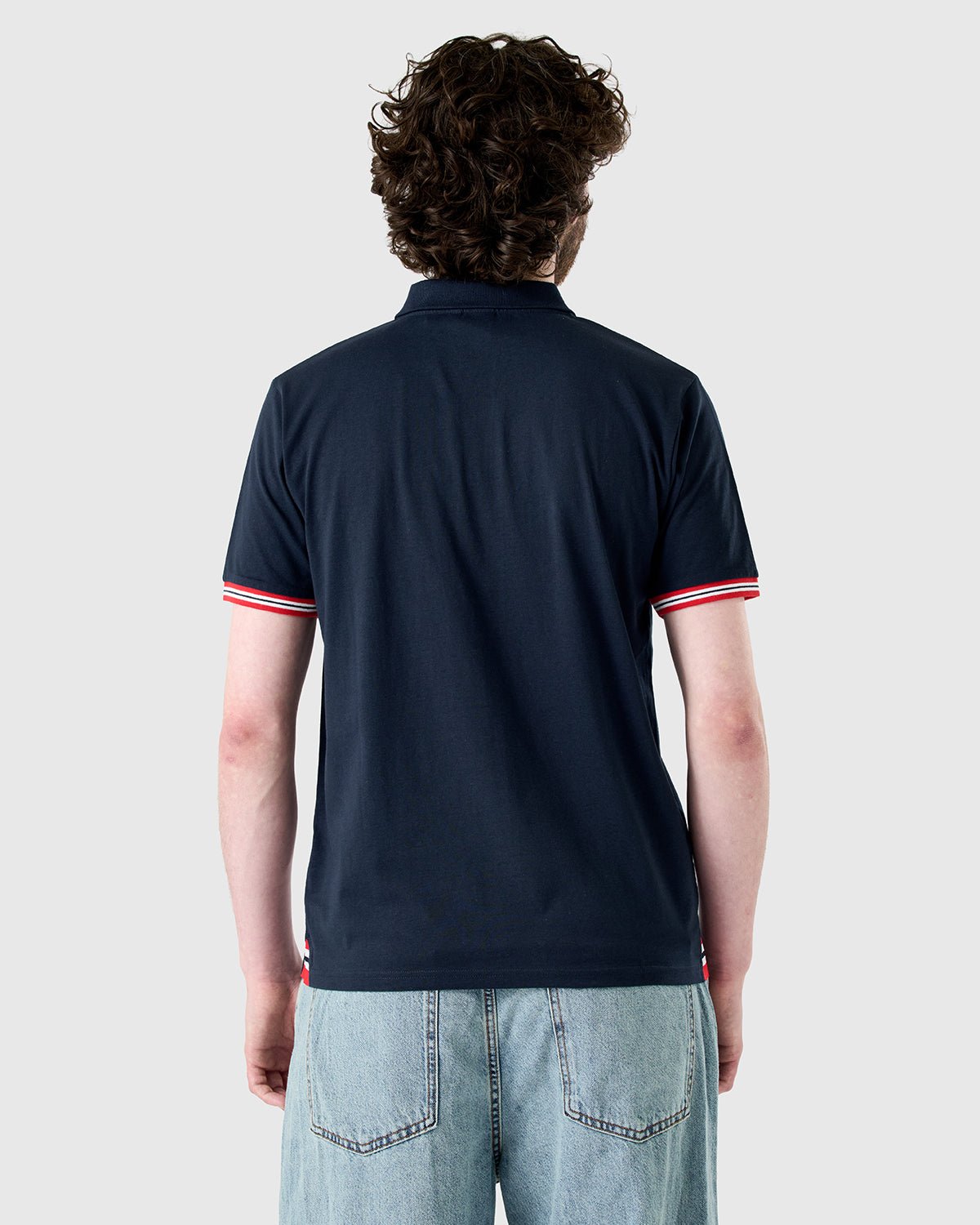 NFFC Navy Sports Casual Tipped Sleeve Polo - Nottingham Forest FC