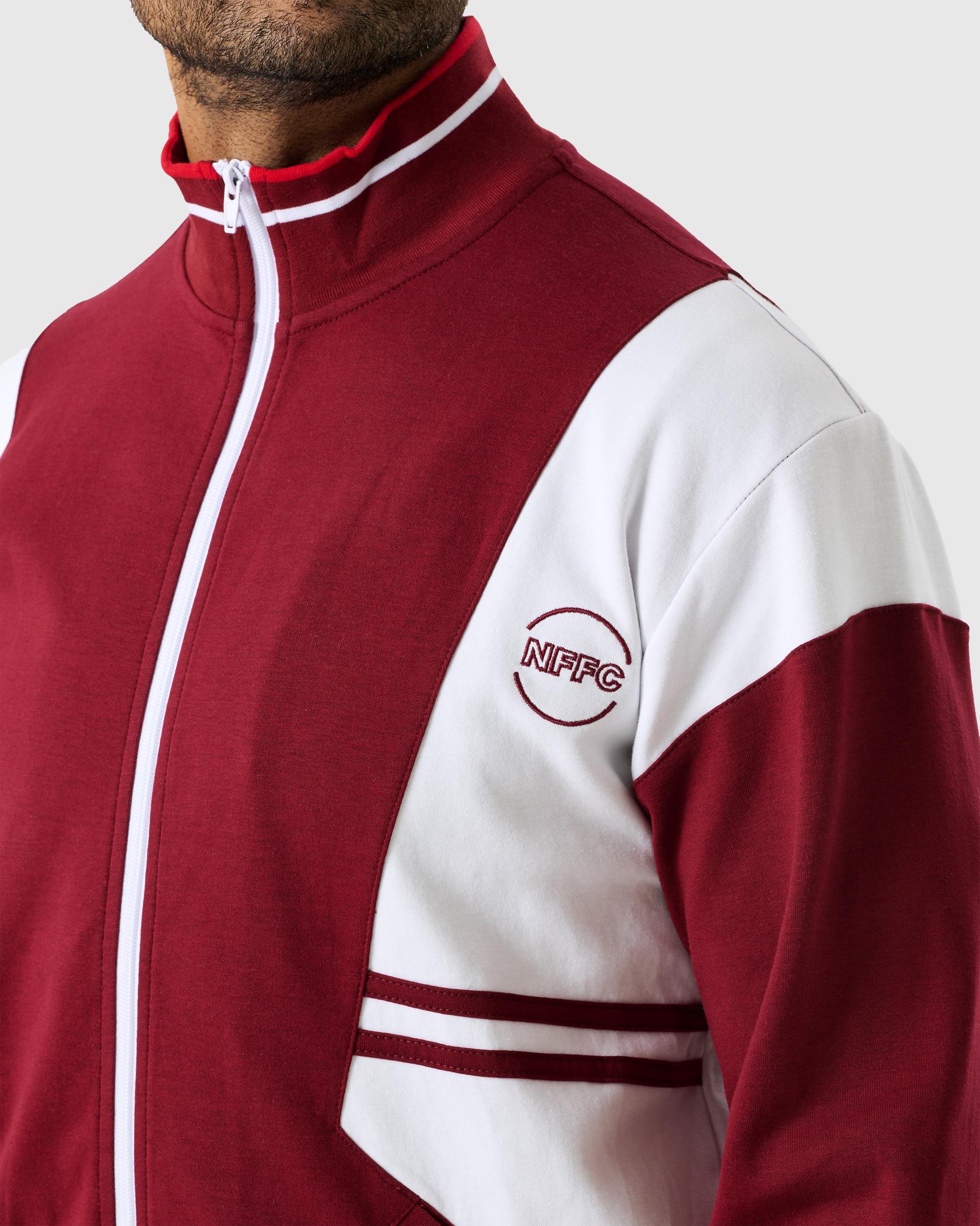 NFFC Old School Burgundy Track Jacket - Nottingham Forest FC