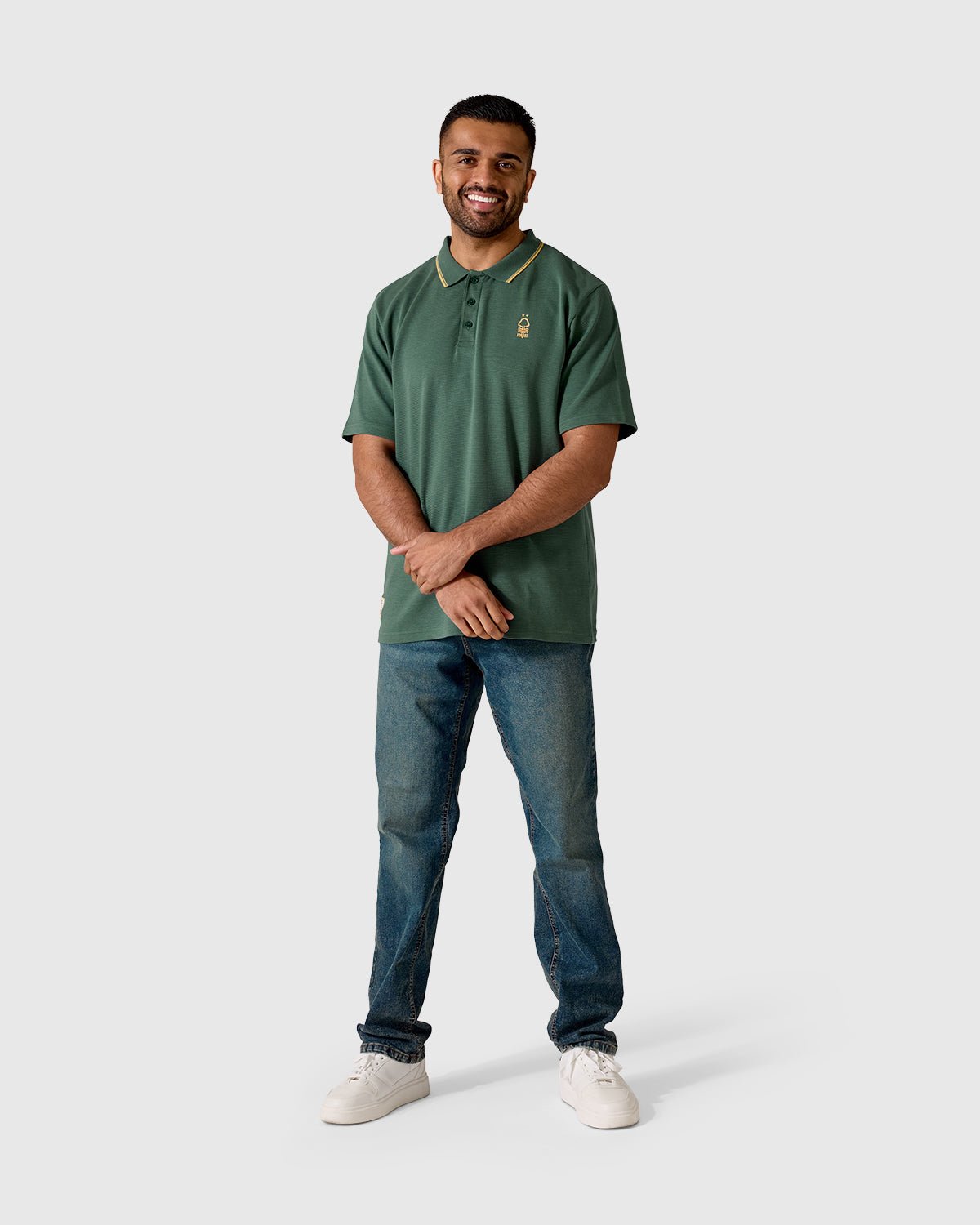 NFFC Pine Leavers Ribbed Polo - Nottingham Forest FC