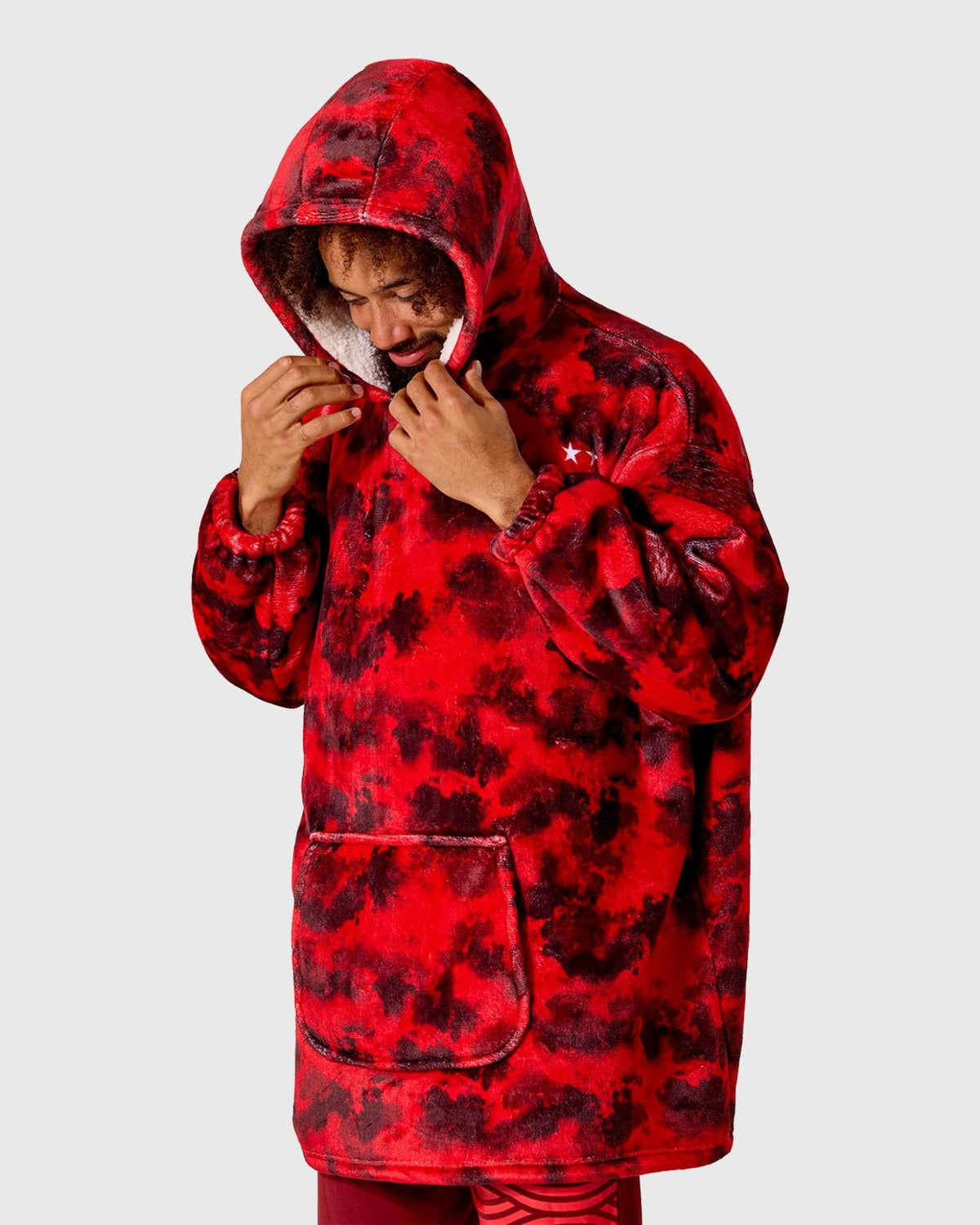 NFFC Red Camo Sherpa Hoodie - Nottingham Forest FC