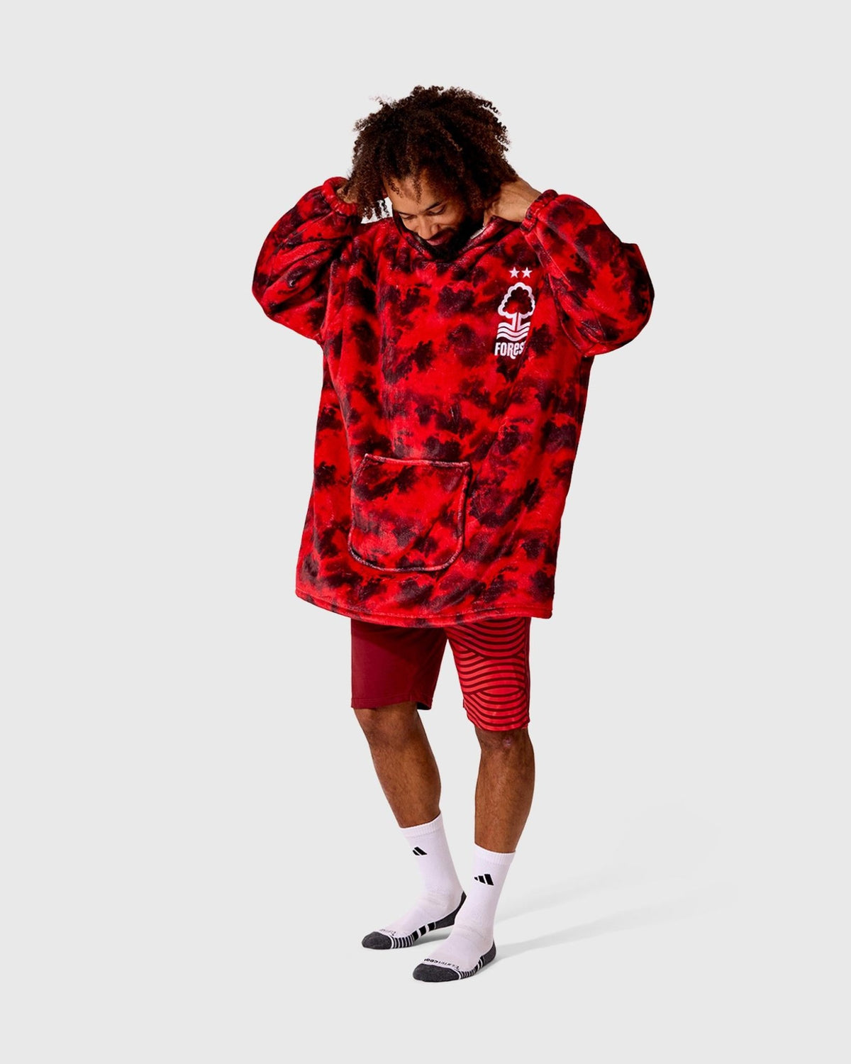 NFFC Red Camo Sherpa Hoodie - Nottingham Forest FC