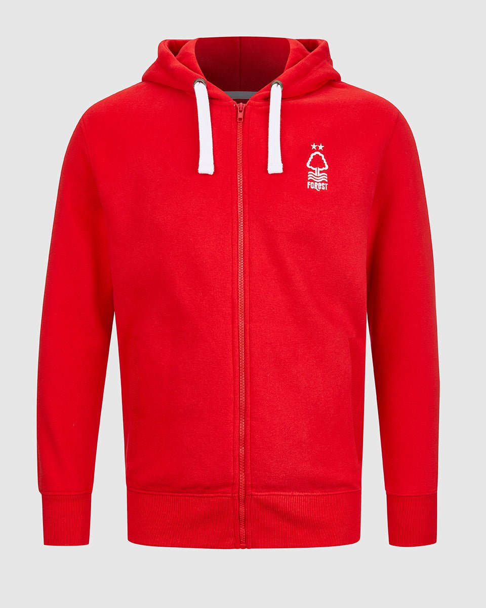NFFC Red Essential Crest Full Zip Hoodie