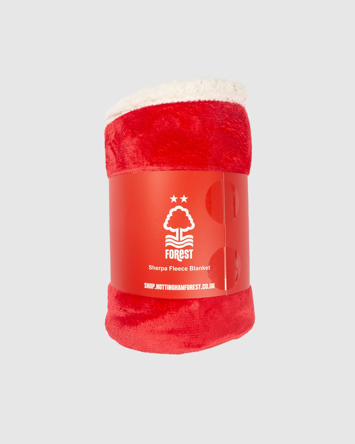 NFFC Red Fleece Sherpa Blanket - Nottingham Forest FC