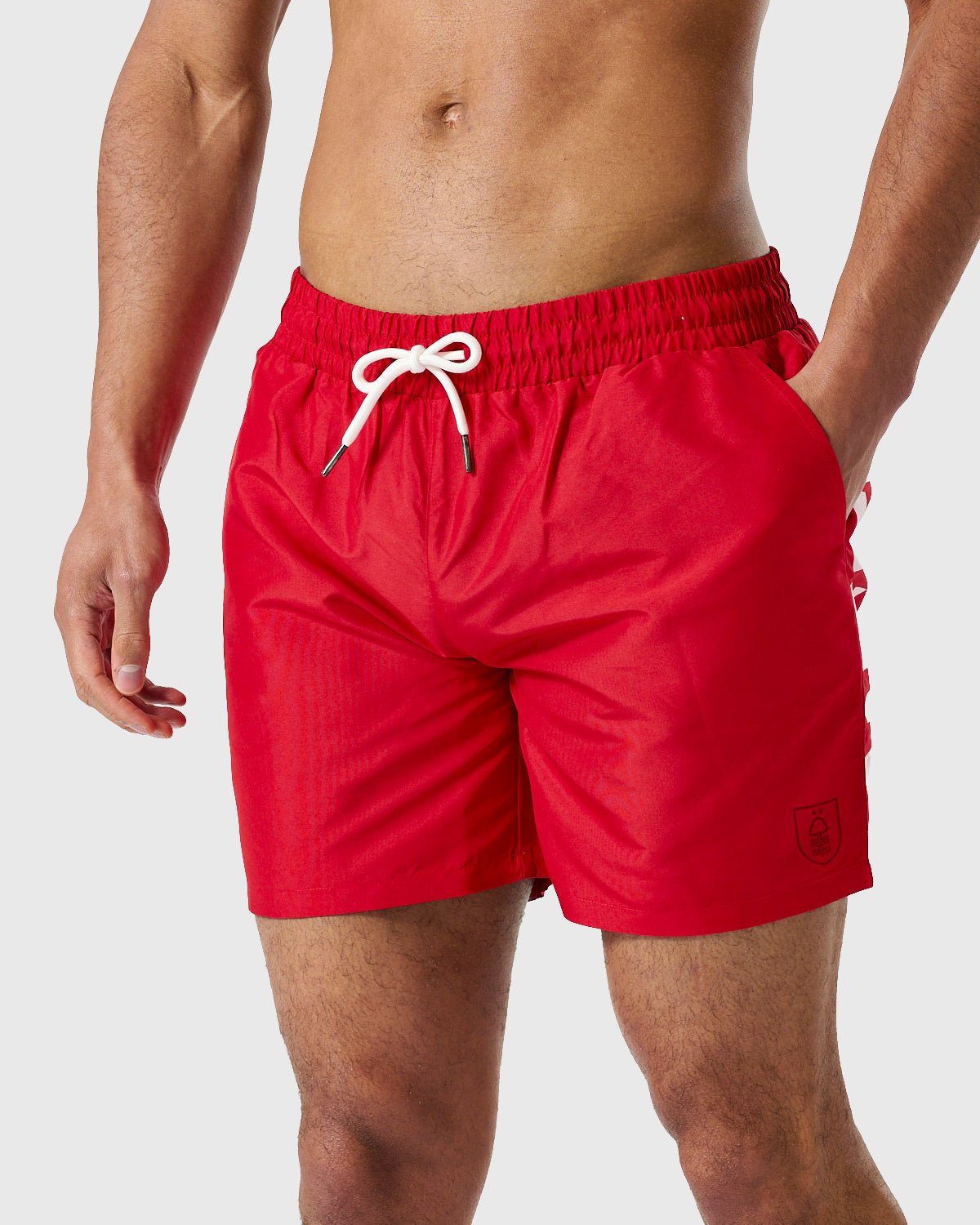 NFFC Red Large Logo Swim Shorts - Nottingham Forest FC