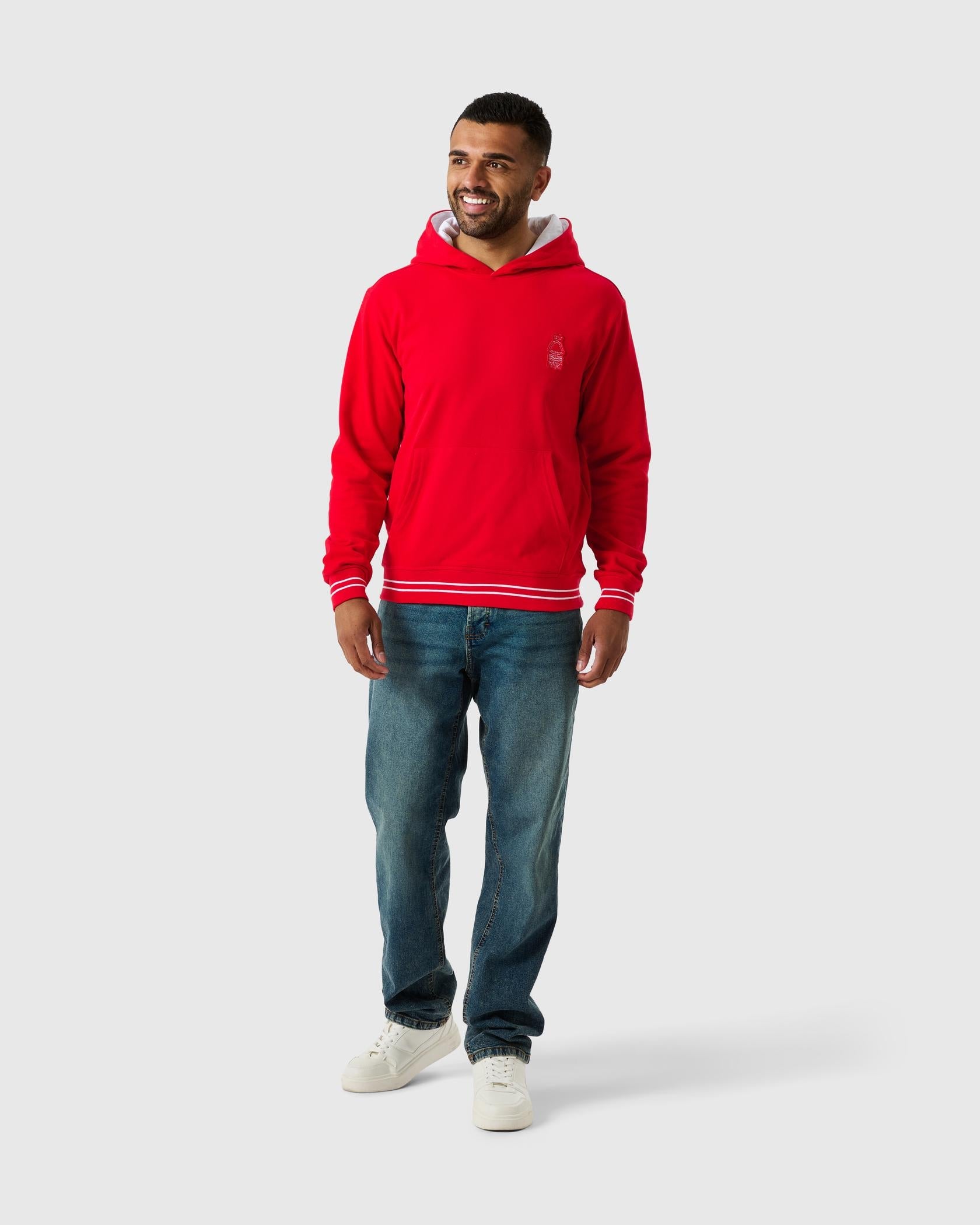 NFFC Red Outline Hoodie - Nottingham Forest FC