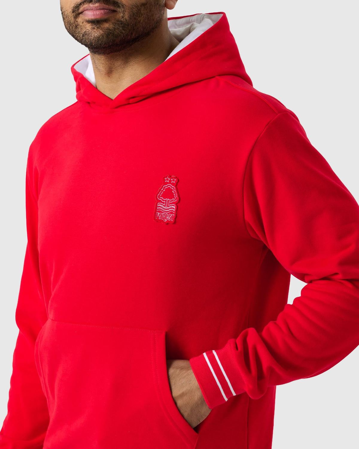 NFFC Red Outline Hoodie - Nottingham Forest FC