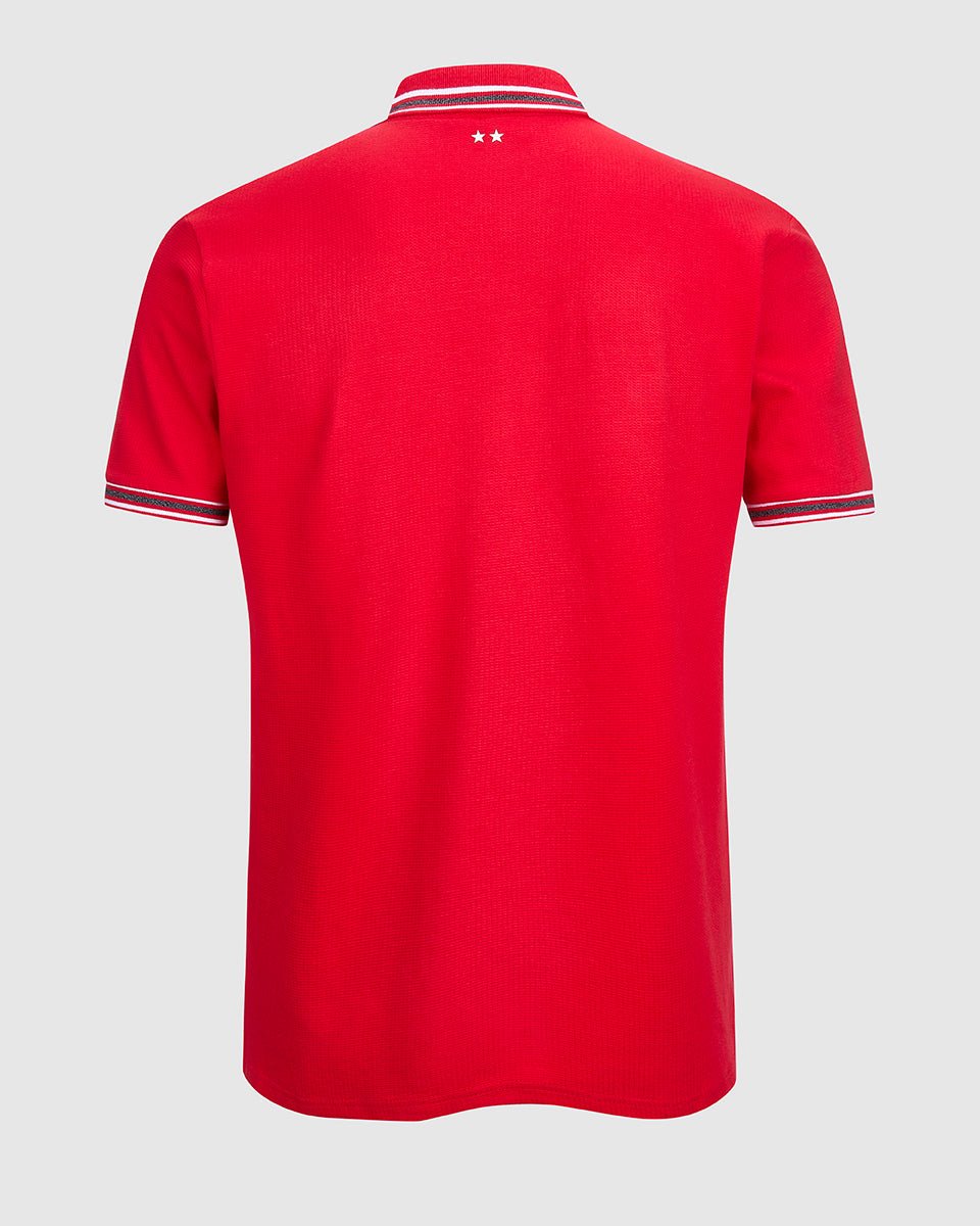 NFFC Red Waffle Jersey Polo - Nottingham Forest FC