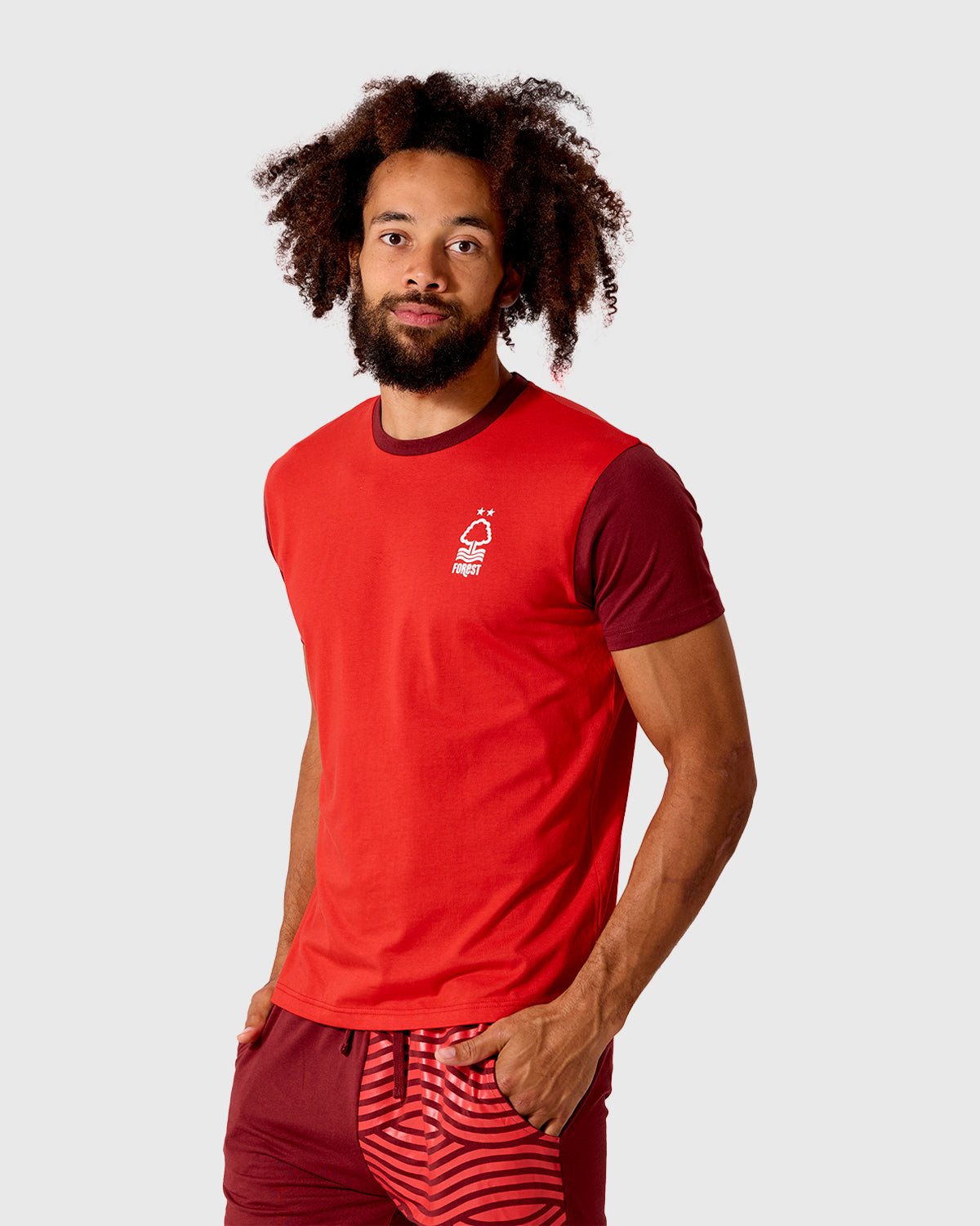 NFFC Red Wave Pyjama Set - Nottingham Forest FC