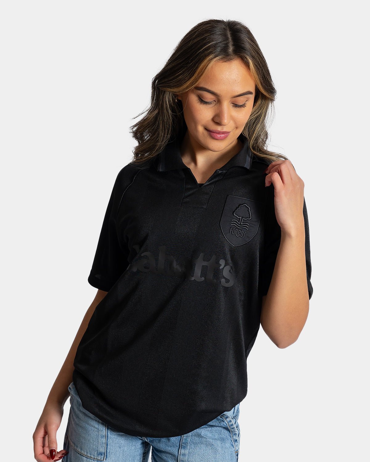 NFFC Retro 1993 - 1995 Away Blackout Shirt - Nottingham Forest FC