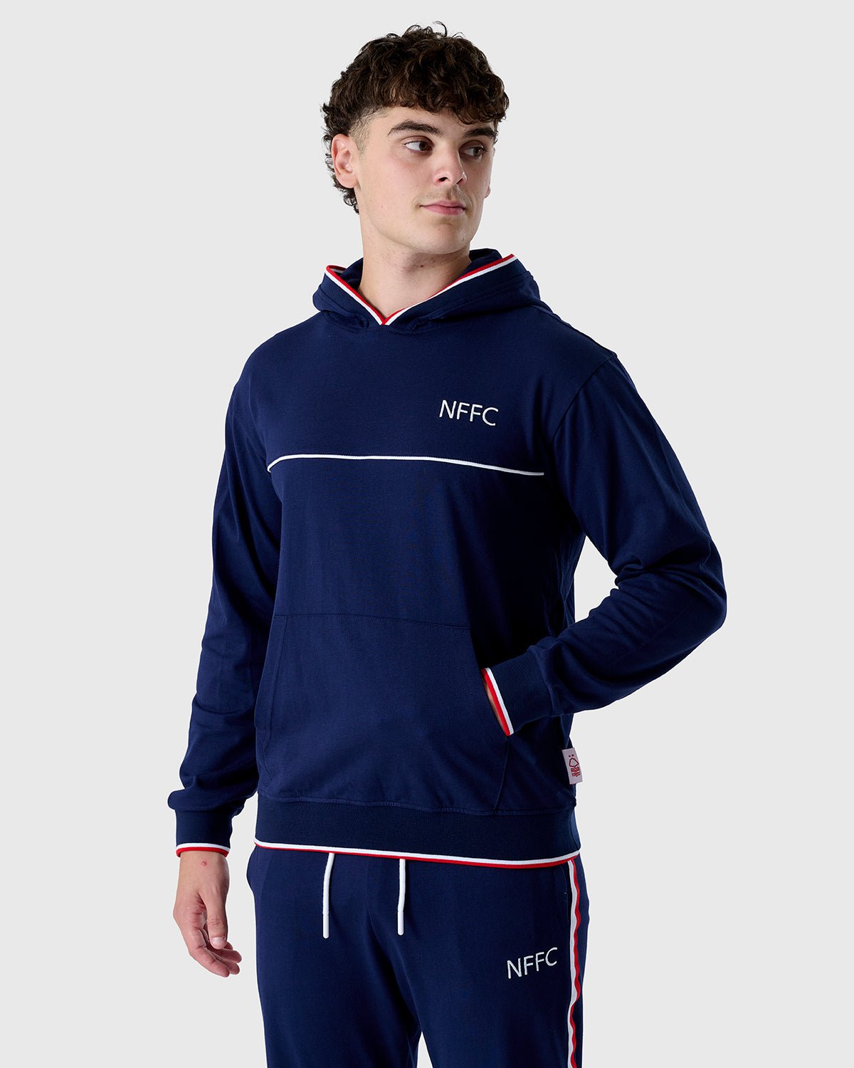 NFFC Tipped Lounge Hoodie - Nottingham Forest FC