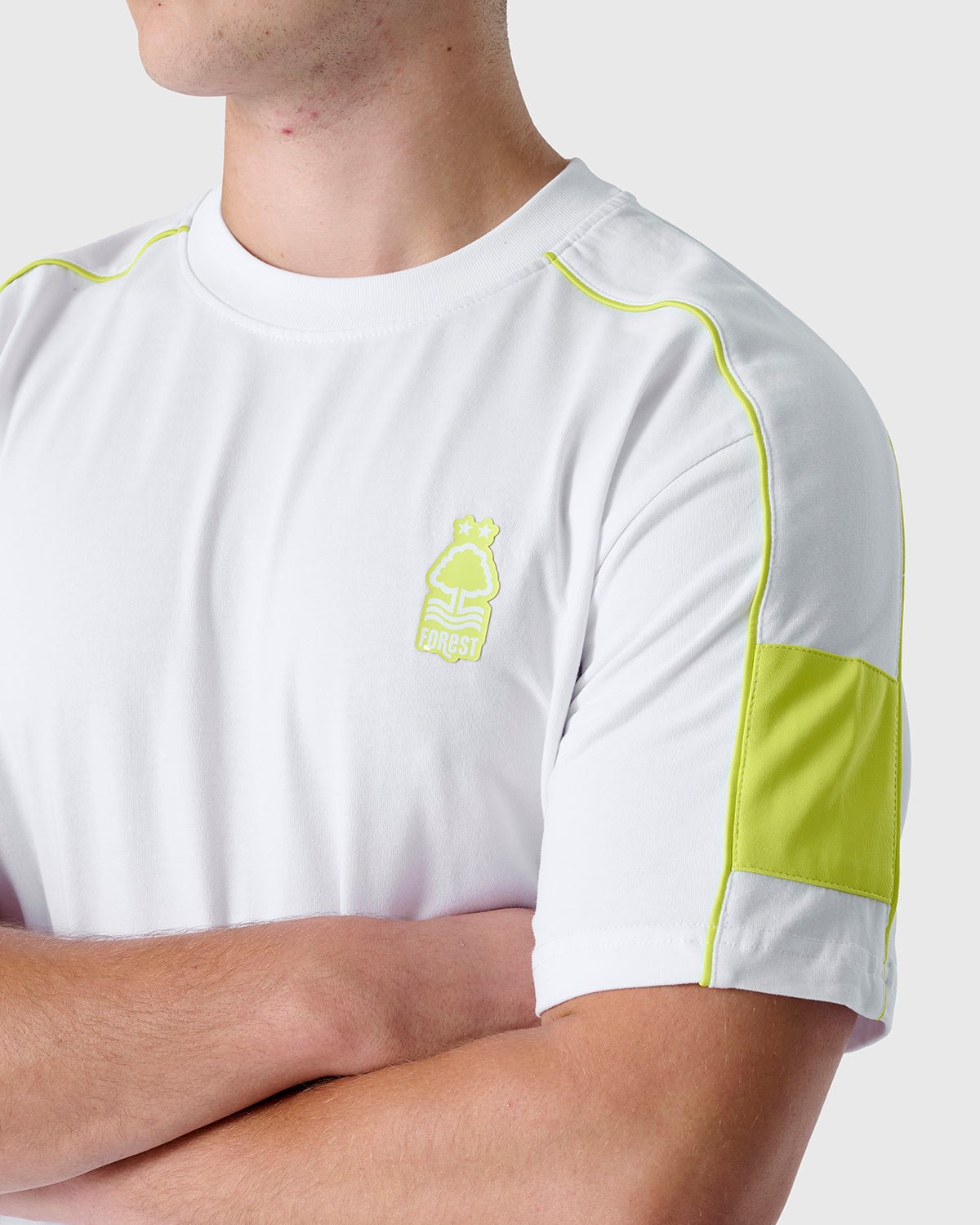 NFFC White Neon Pop T-Shirt - Nottingham Forest FC