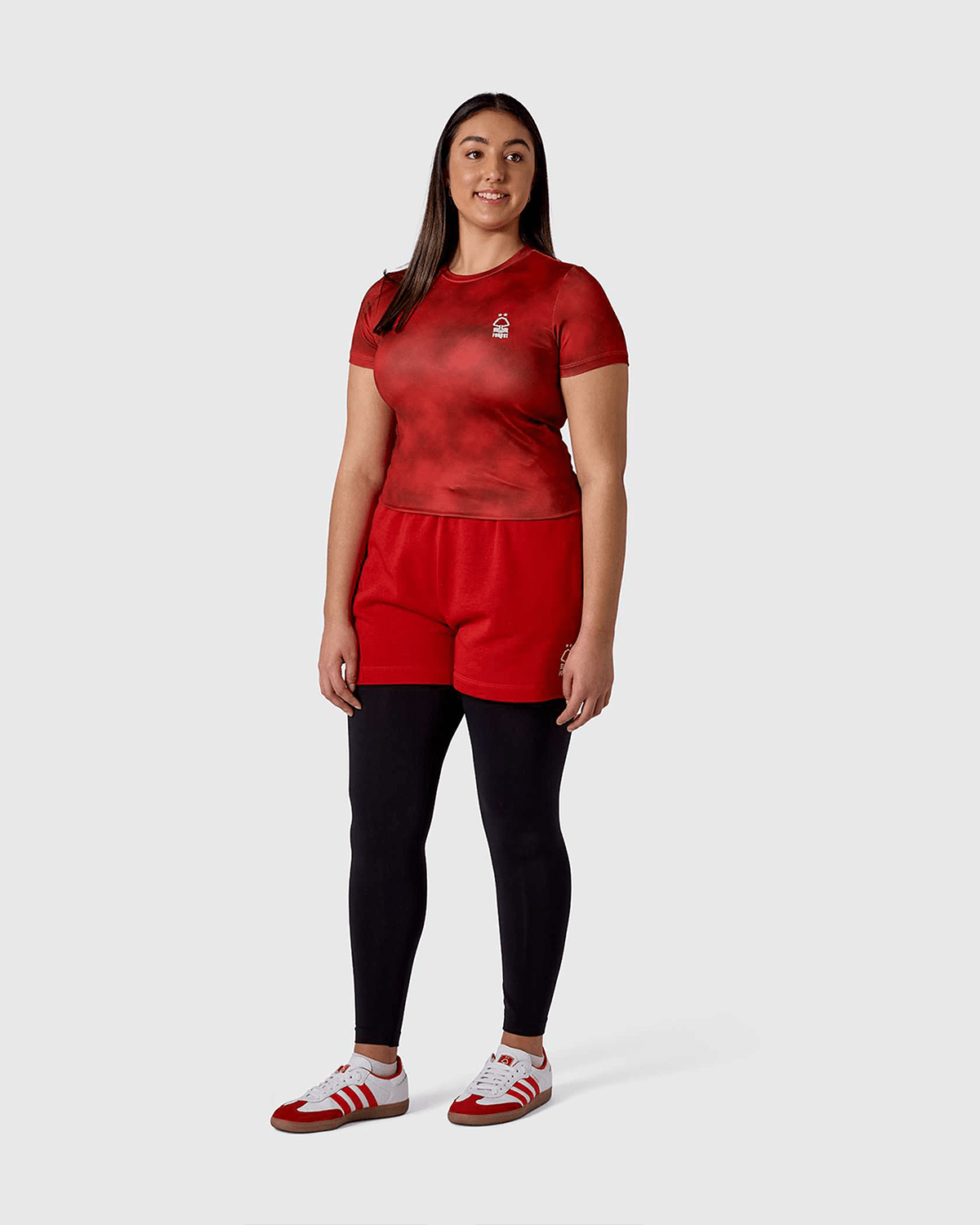 NFFC Women's Mist All Over Print Red T-Shirt - Nottingham Forest FC