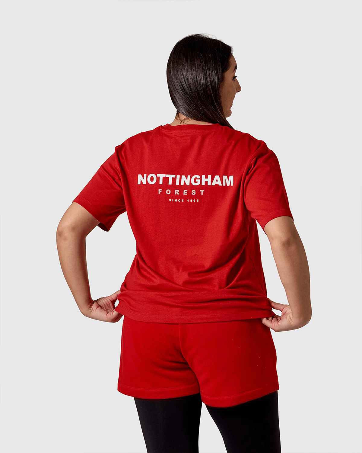 NFFC Women's Mist Back Print Red T-Shirt - Nottingham Forest FC