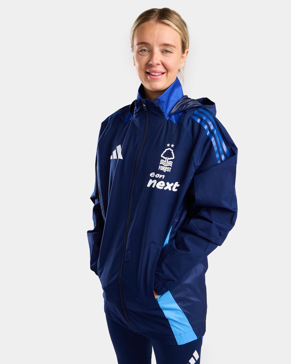 NFFC Women's Navy All Weather Training Jacket 24/25 - Nottingham Forest FC