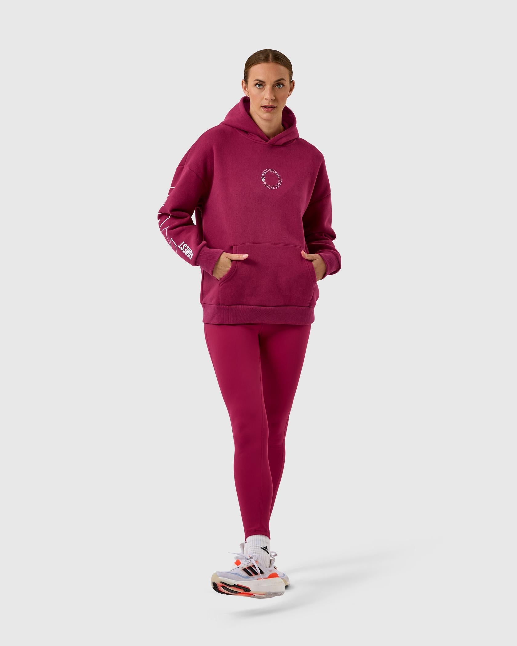 NFFC Women's Pink Oversized Hoodie - Nottingham Forest FC