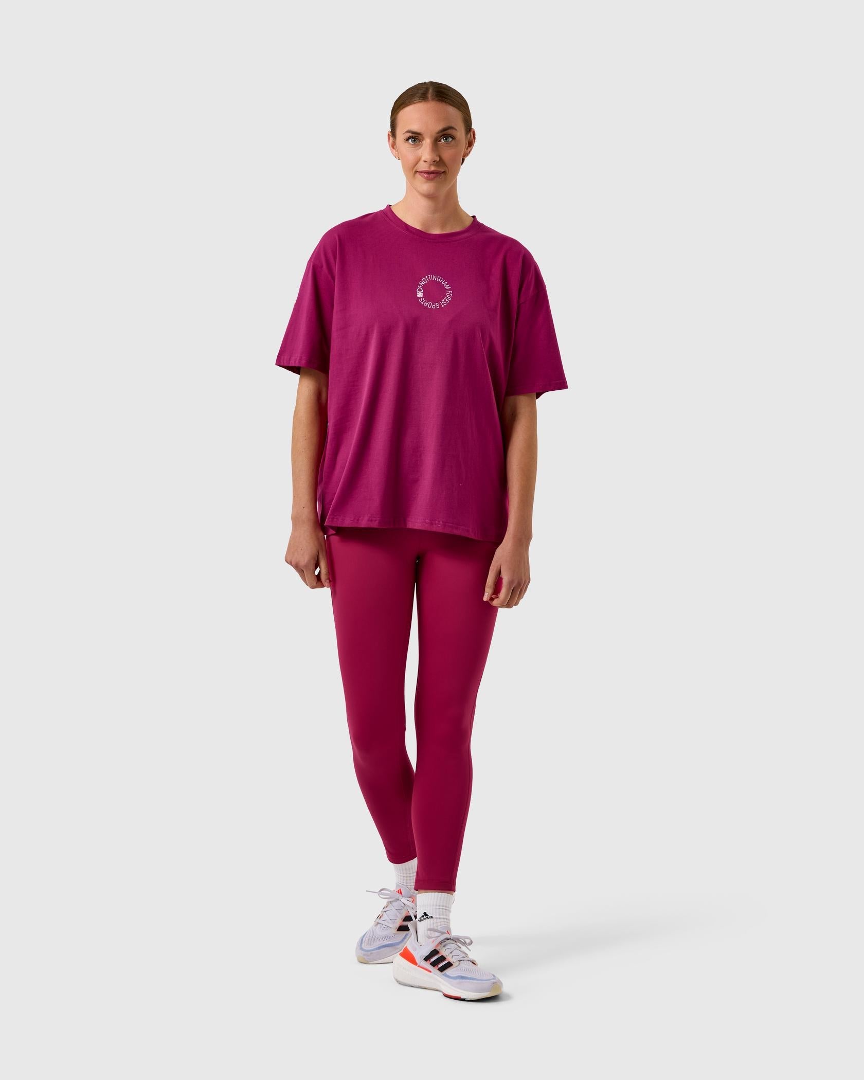 NFFC Women's Pink Oversized T-Shirt - Nottingham Forest FC
