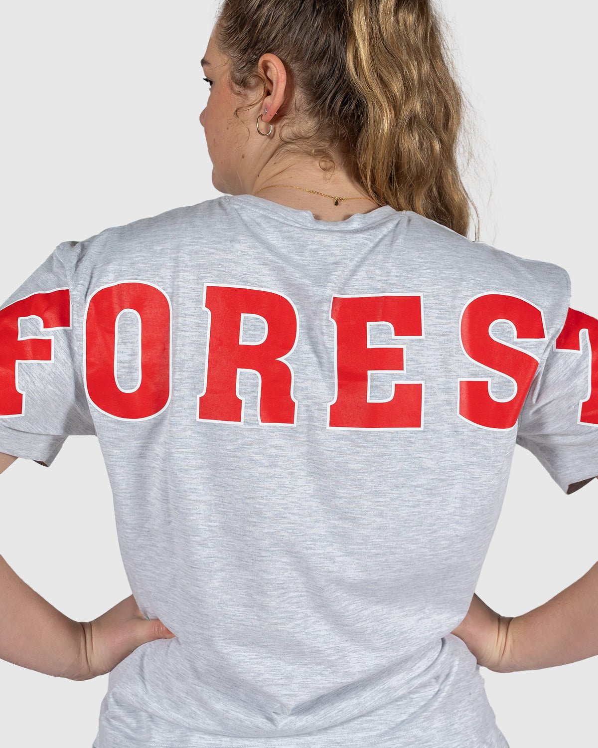 NFN Women's Grey Varsity T-Shirt - Nottingham Forest FC