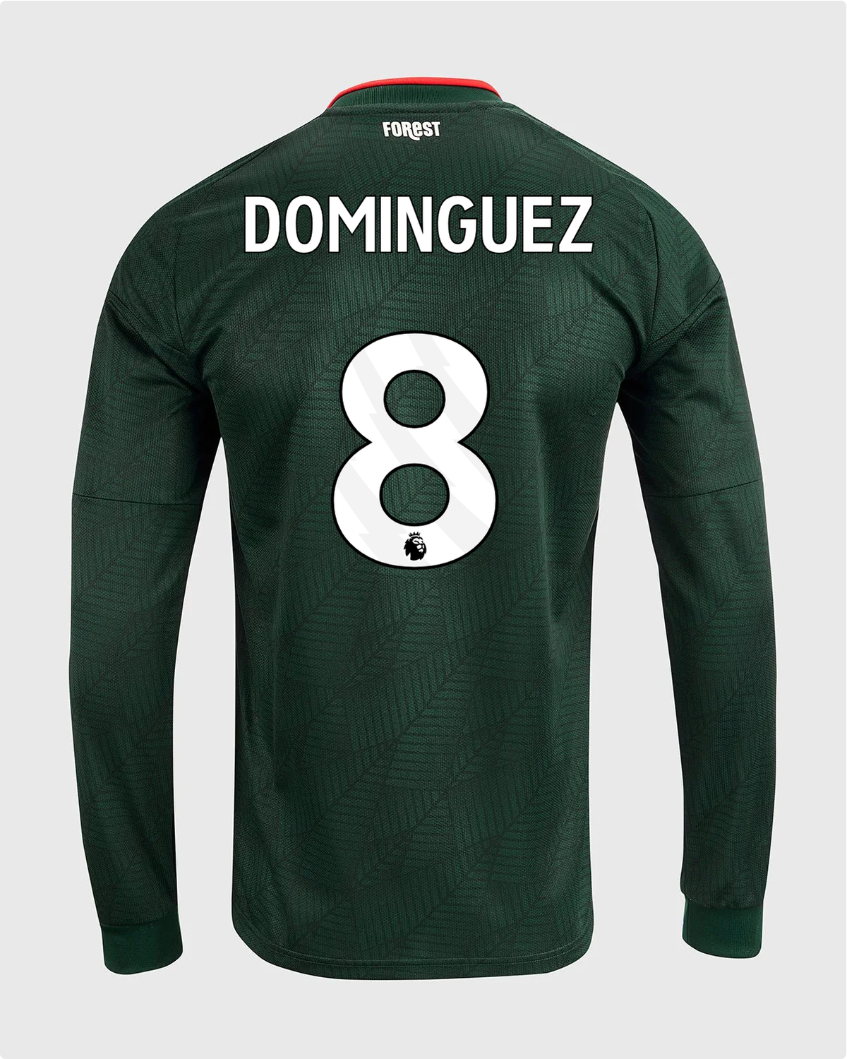 NFFC 26/27 Long Sleeve Away Shirt with Dominguez 8 Premier League Printing